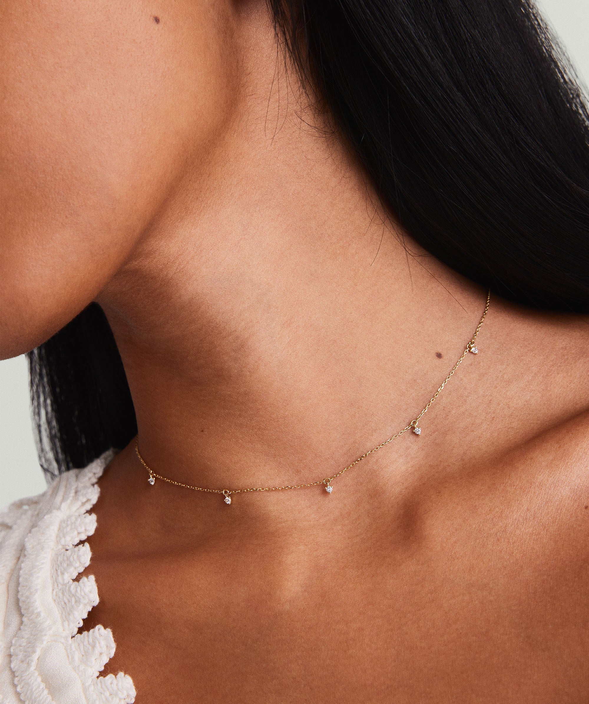 Multi Station Diamond Necklace - Image 3