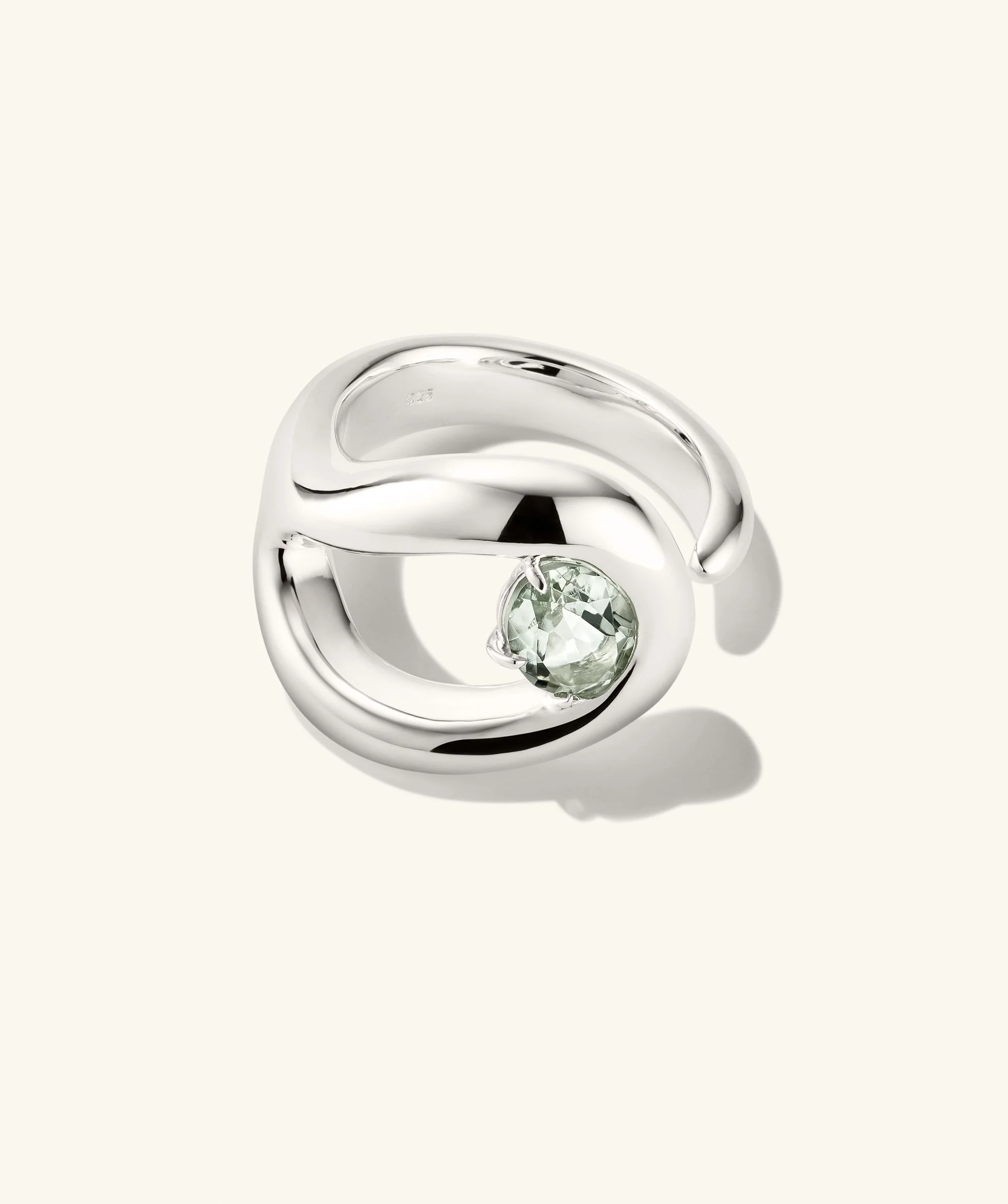 Organic Dôme Curve Gemstone Ring - Image 10