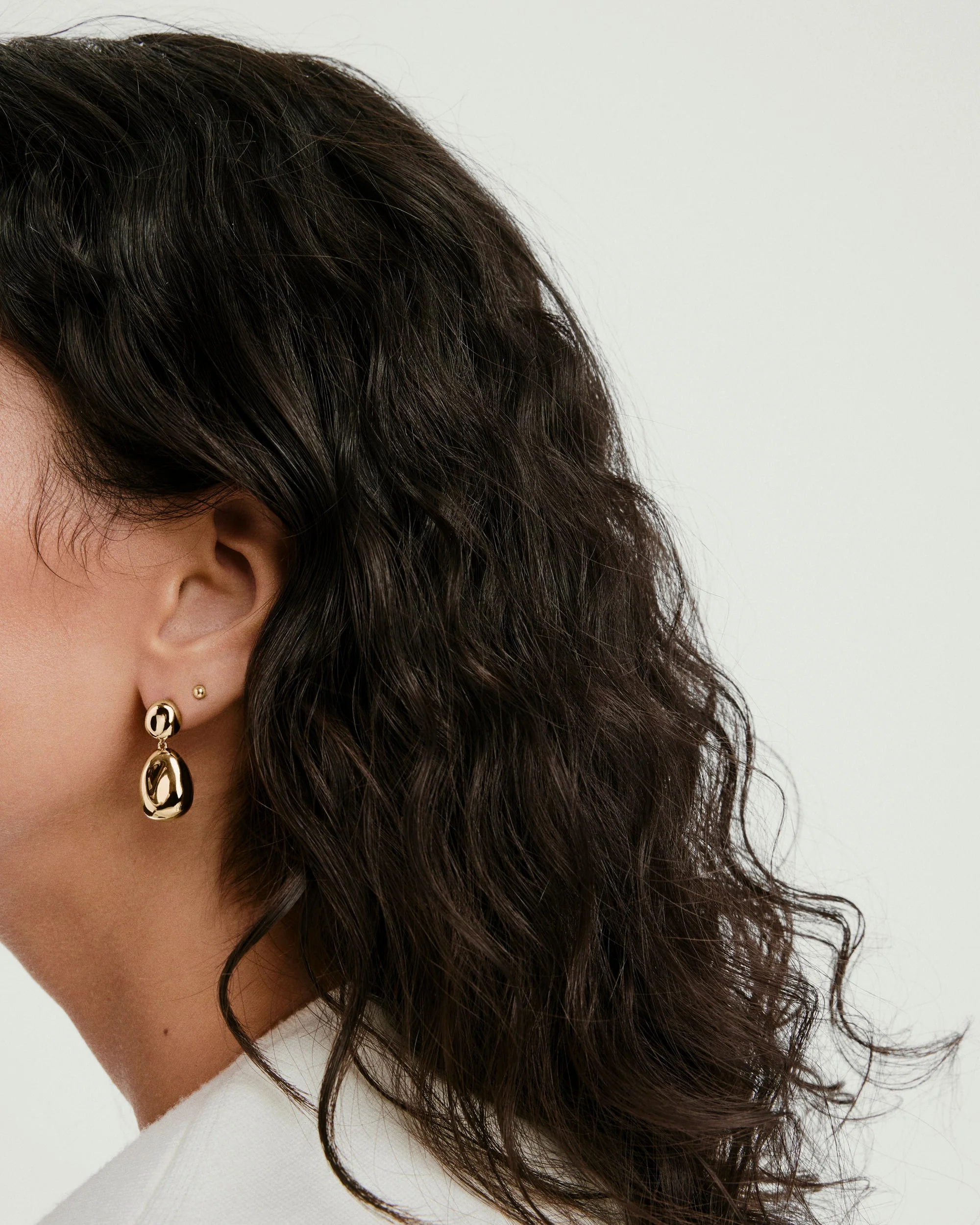 Organic Dôme Pebble Earrings - Image 4