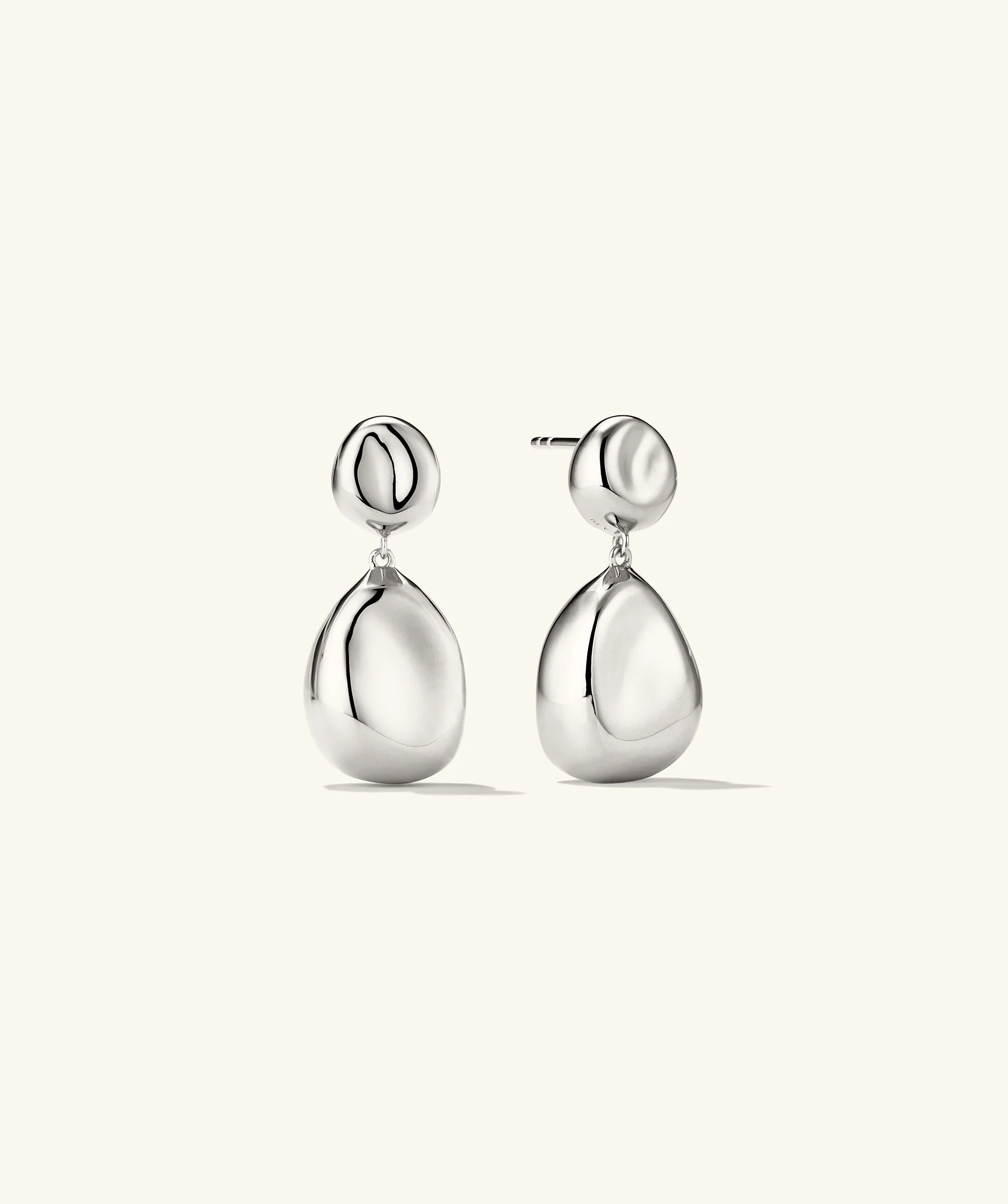 Organic Dôme Pebble Earrings - Image 5