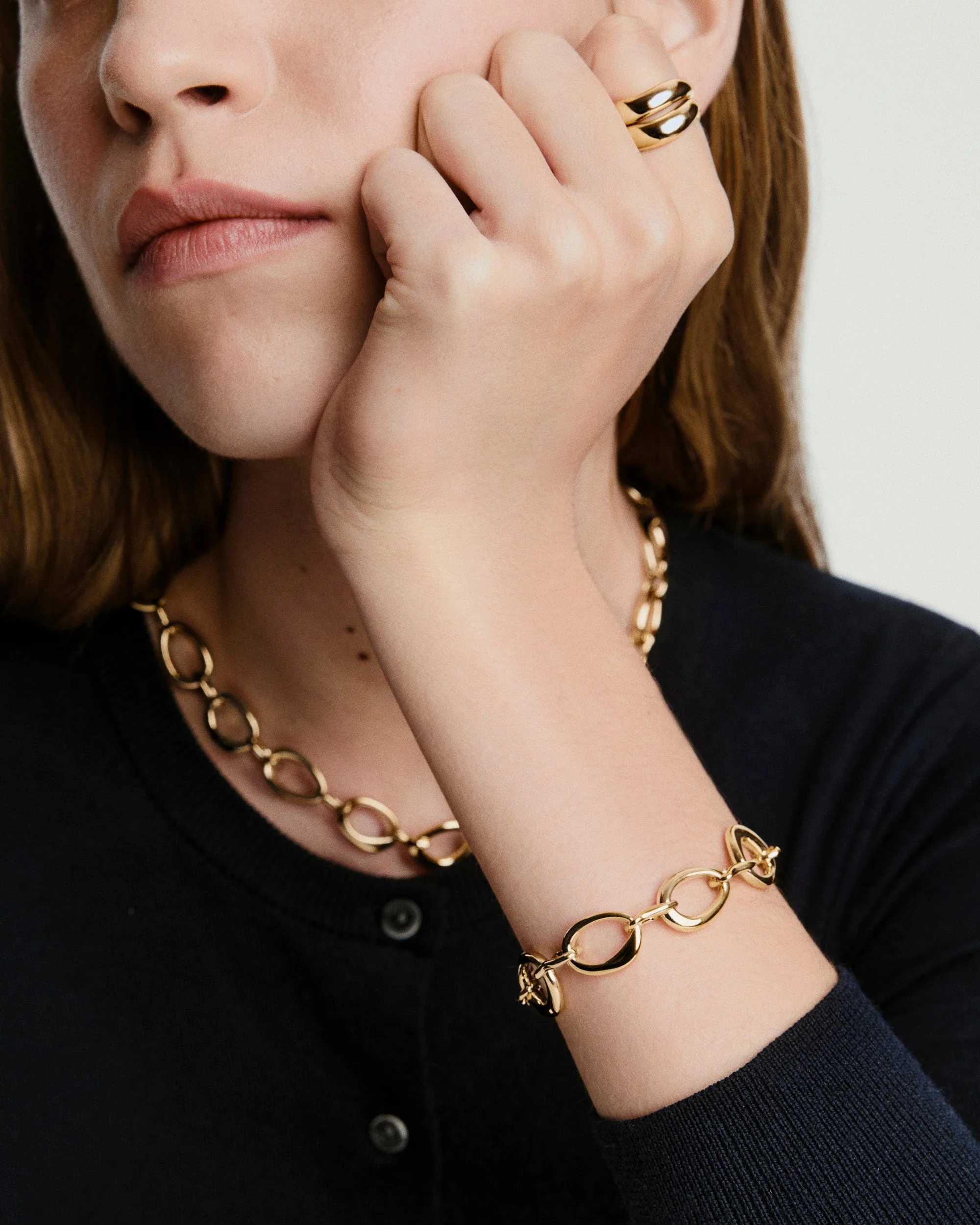 Organic Dôme Ripple Chain Bracelet - Image 4