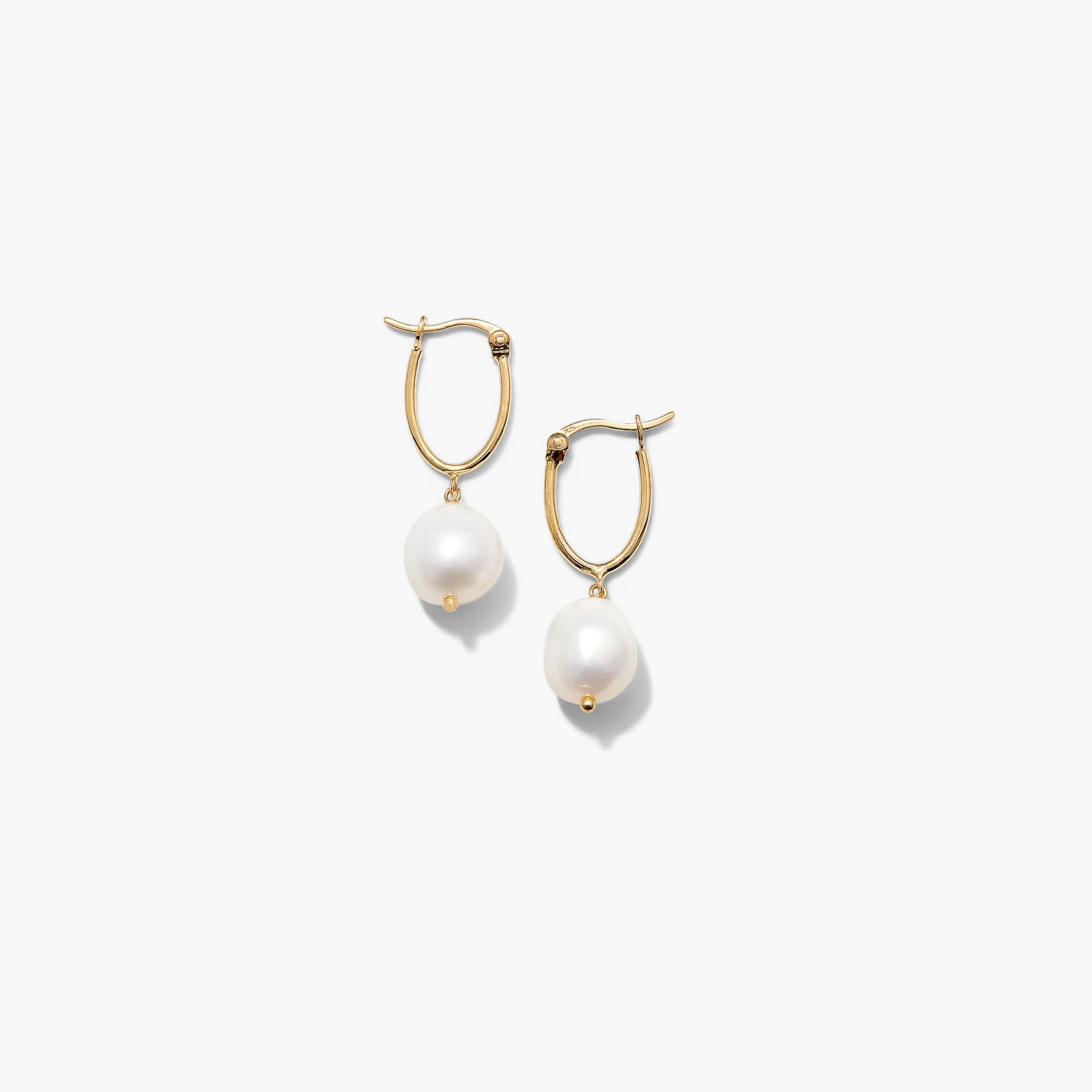 Organic Pearl Hoops - Image 4