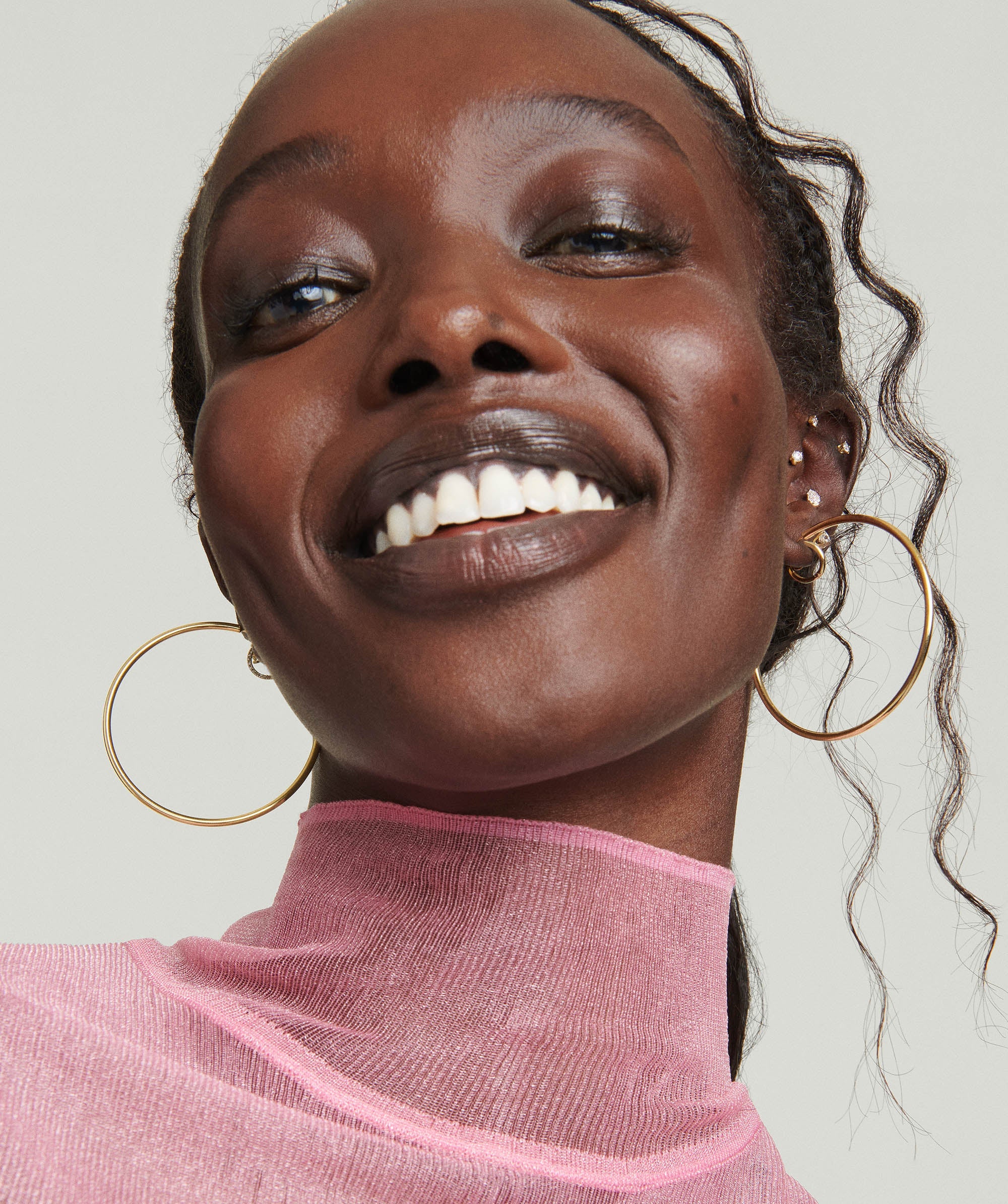Oversized Thin Hoops - Image 3