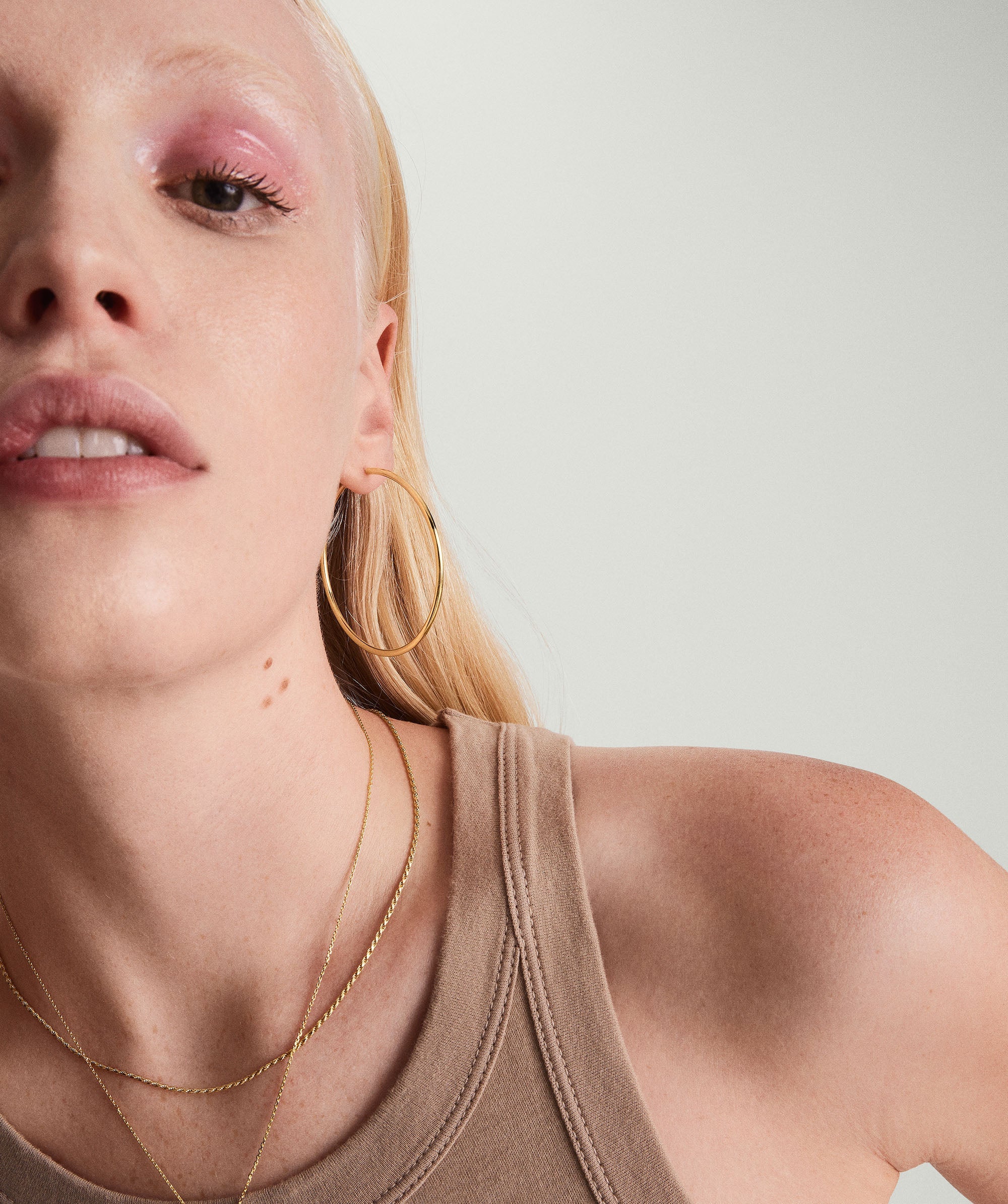 Oversized Thin Hoops - Image 6