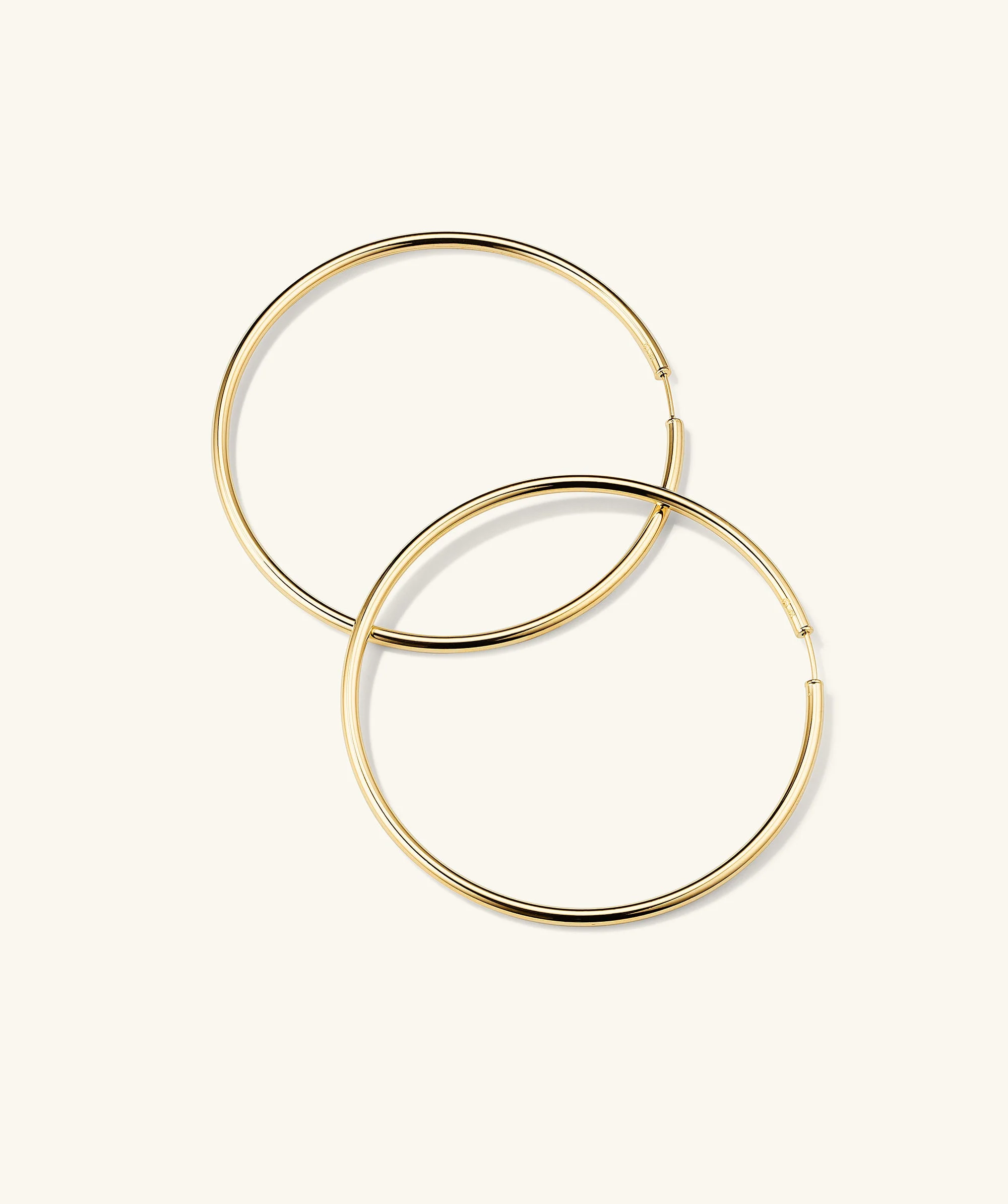 Oversized Thin Hoops - Image 7