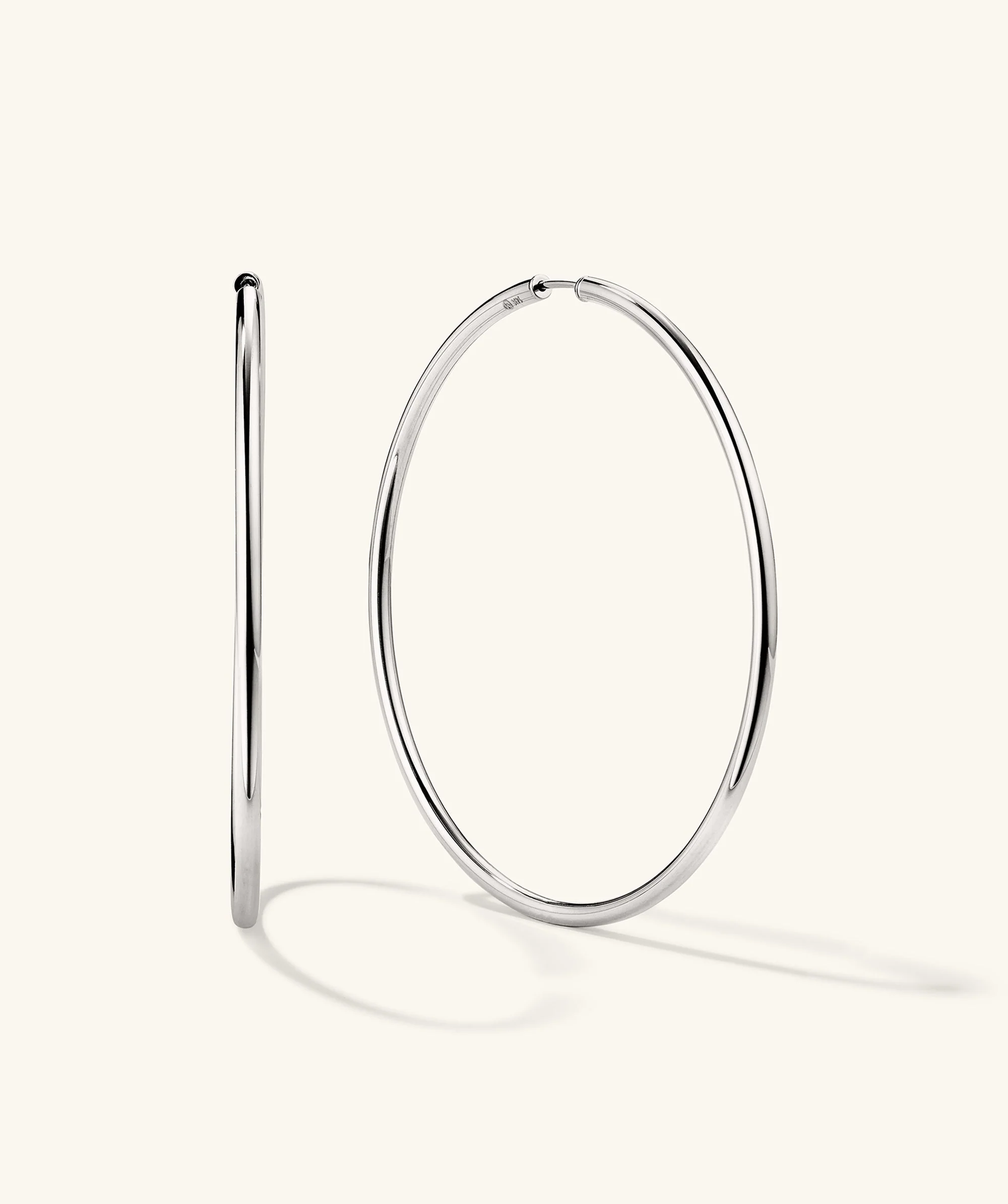 Oversized Thin Hoops - Image 9
