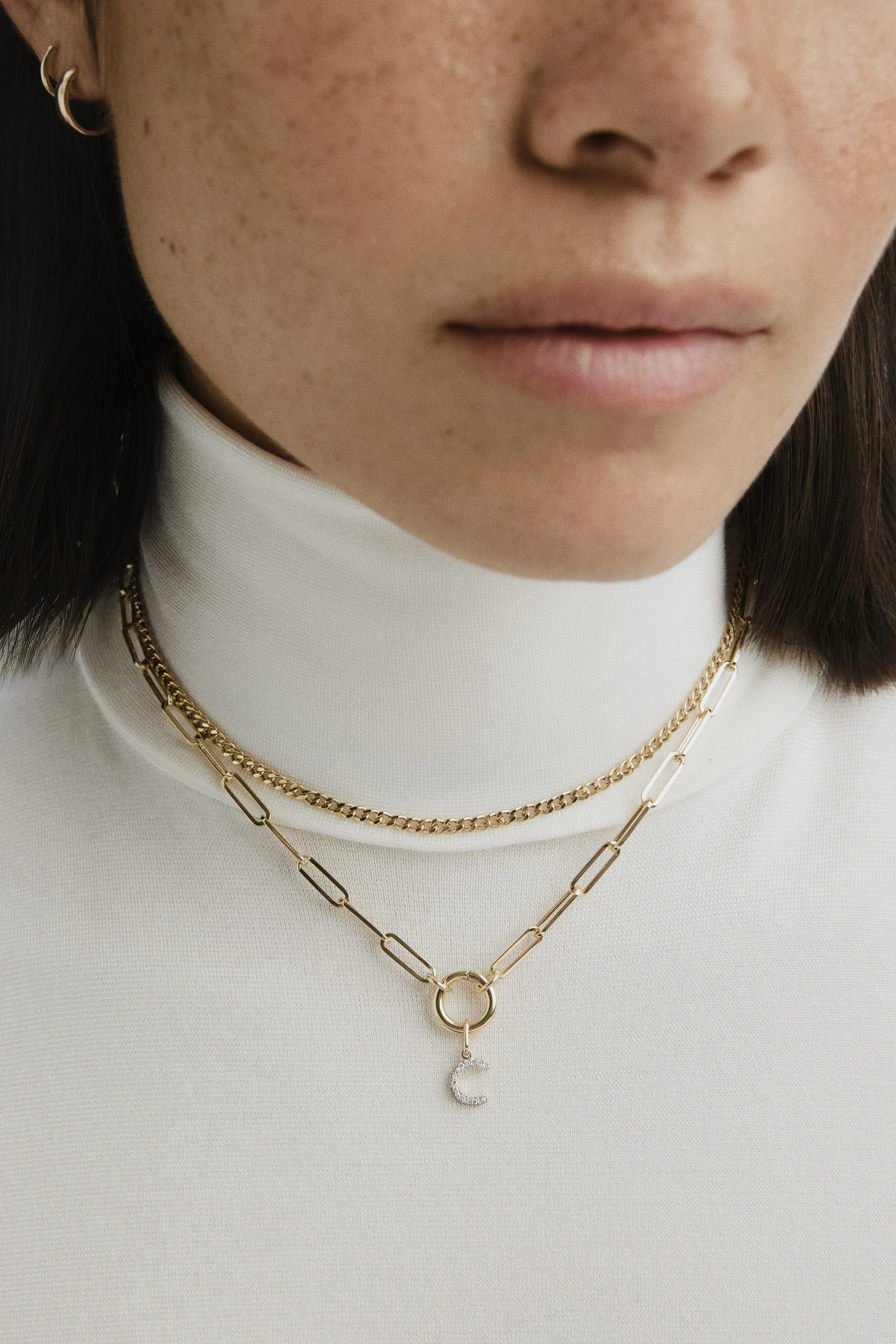Paperclip Chain Charm Necklace - Image 9