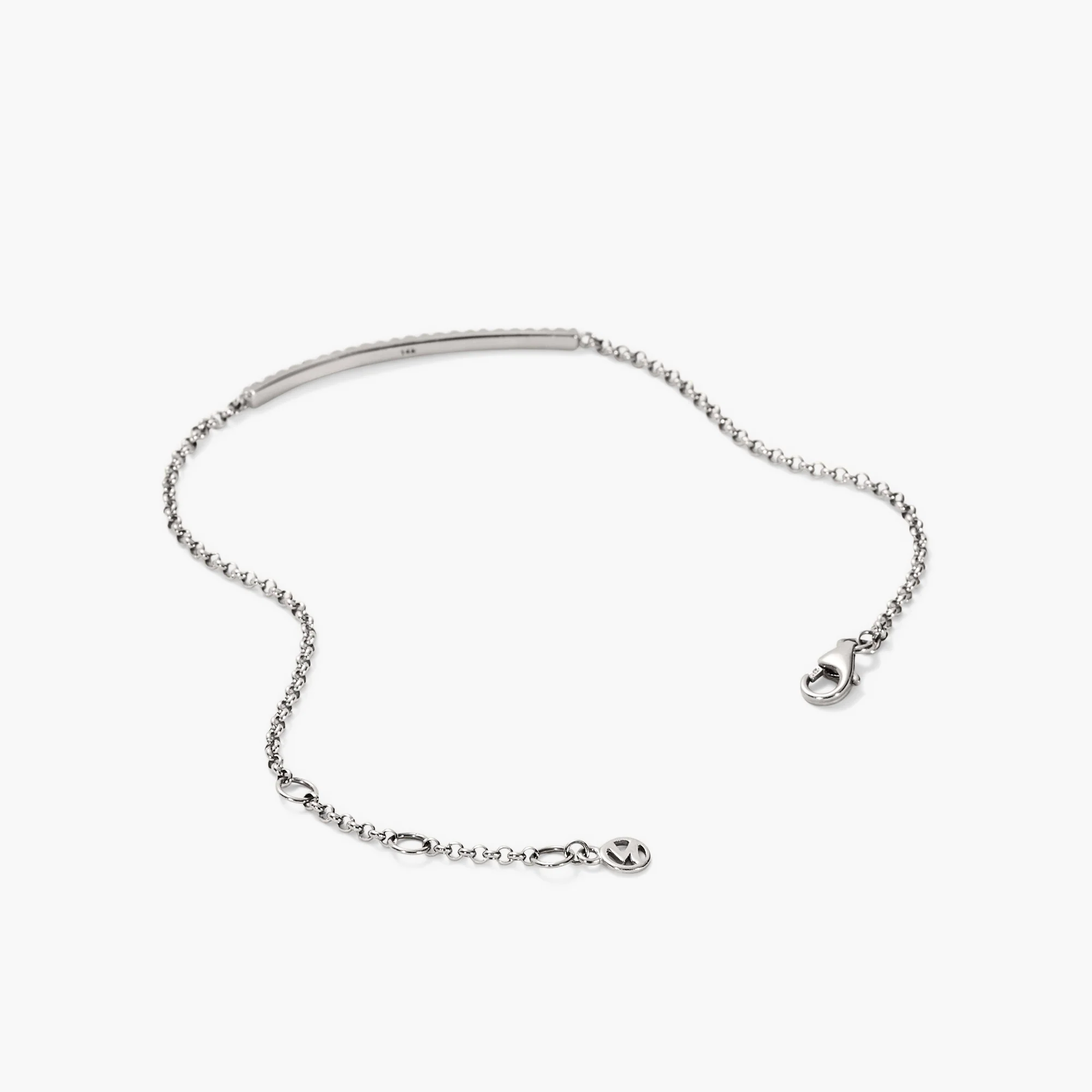 Pave Diamond Bar Bracelet - Image 10