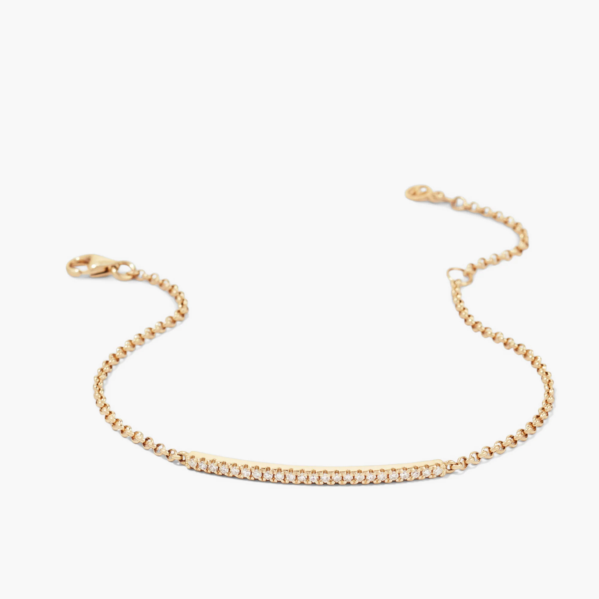 Pave Diamond Bar Bracelet - Image 11