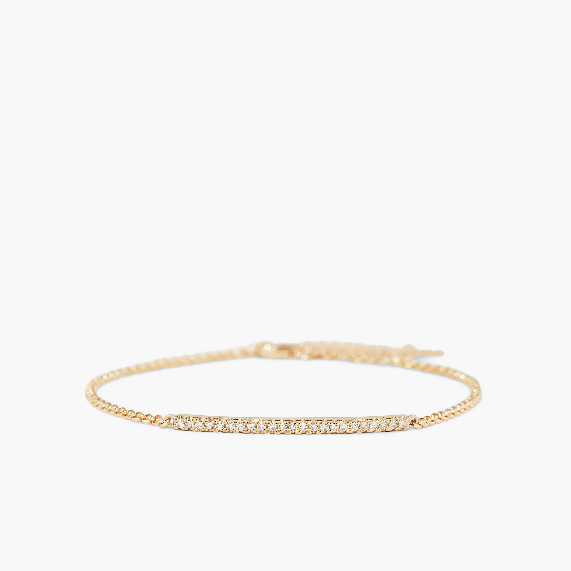 Pave Diamond Bar Bracelet - Image 13