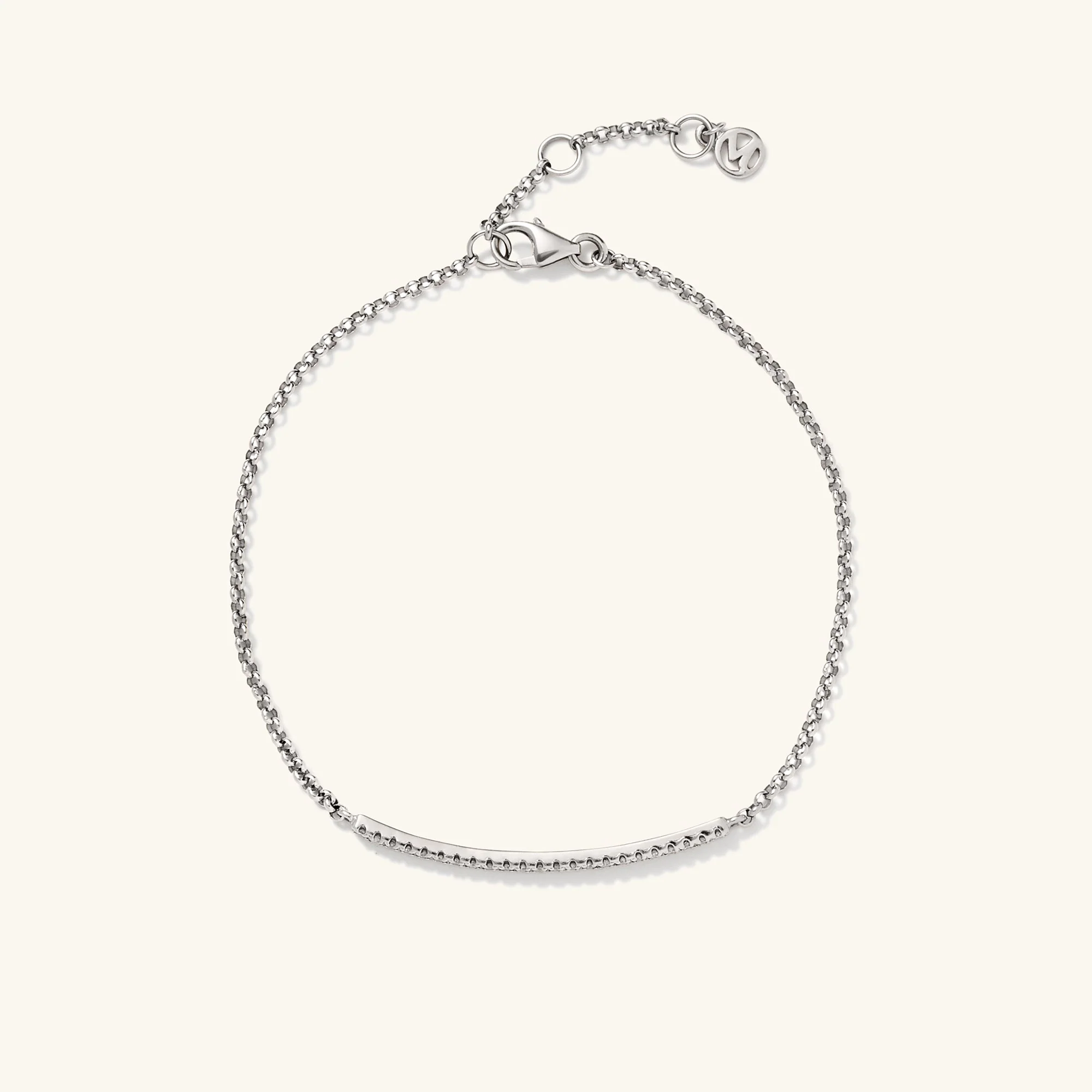 Pave Diamond Bar Bracelet - Image 20