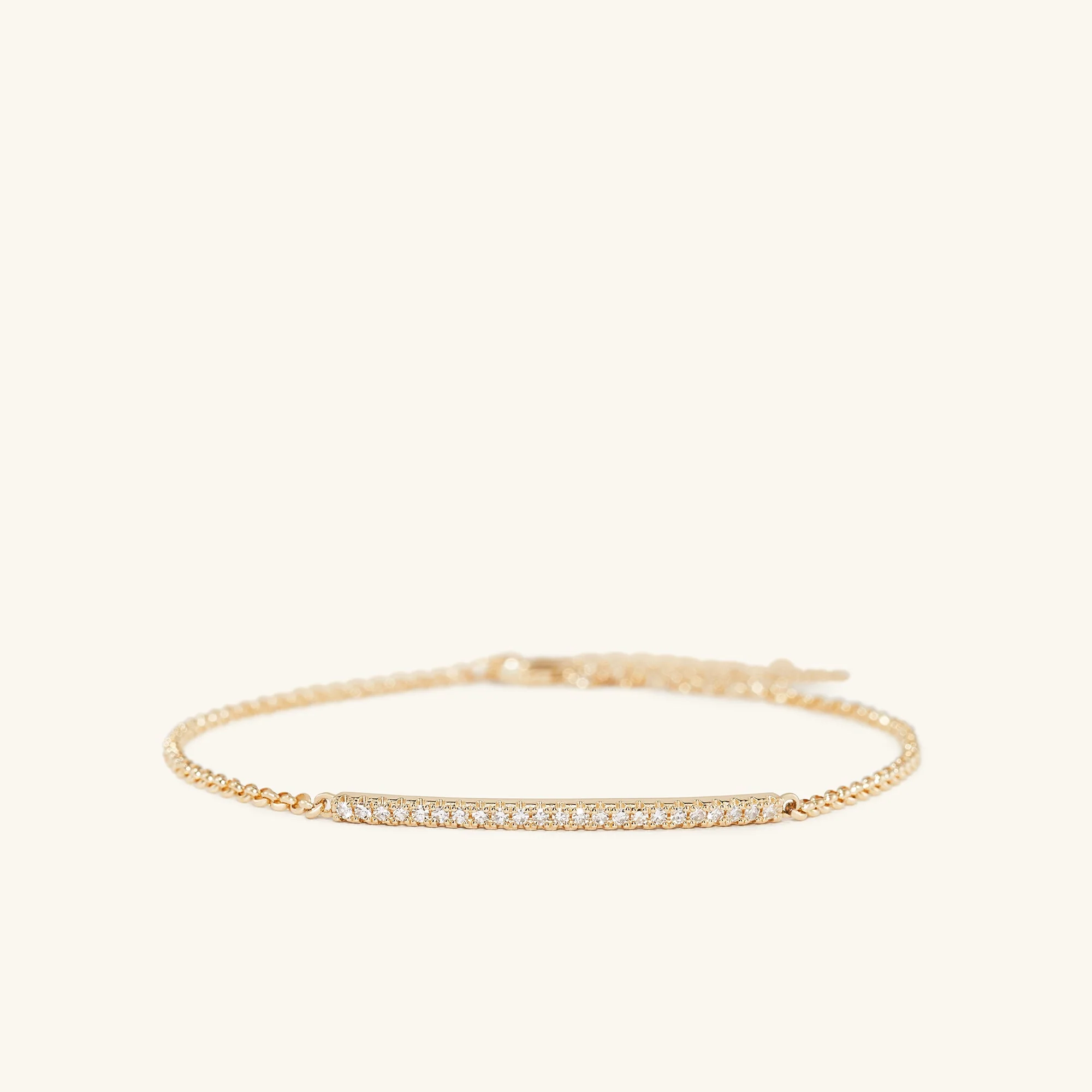 Pave Diamond Bar Bracelet - Image 24