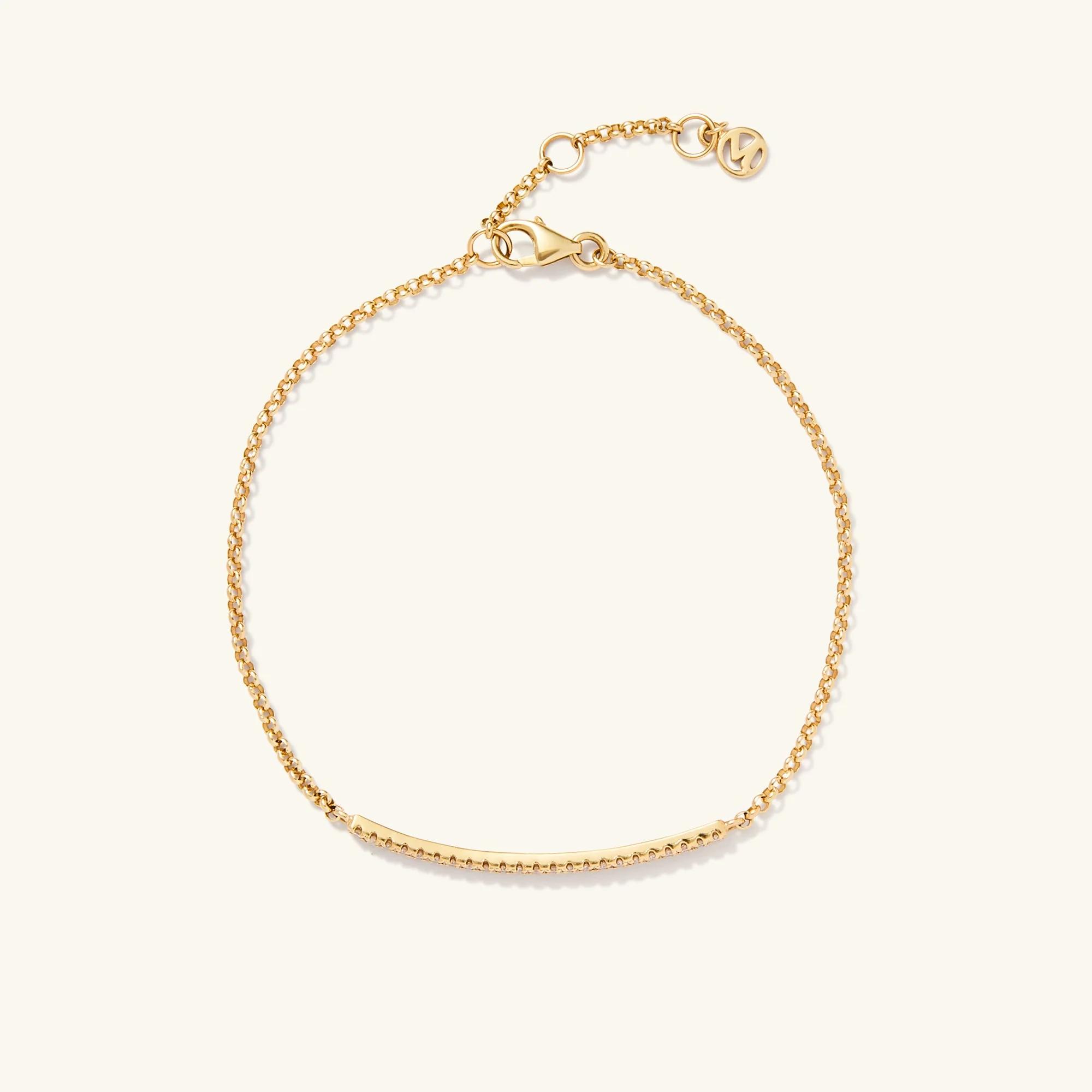 Pave Diamond Bar Bracelet - Image 7