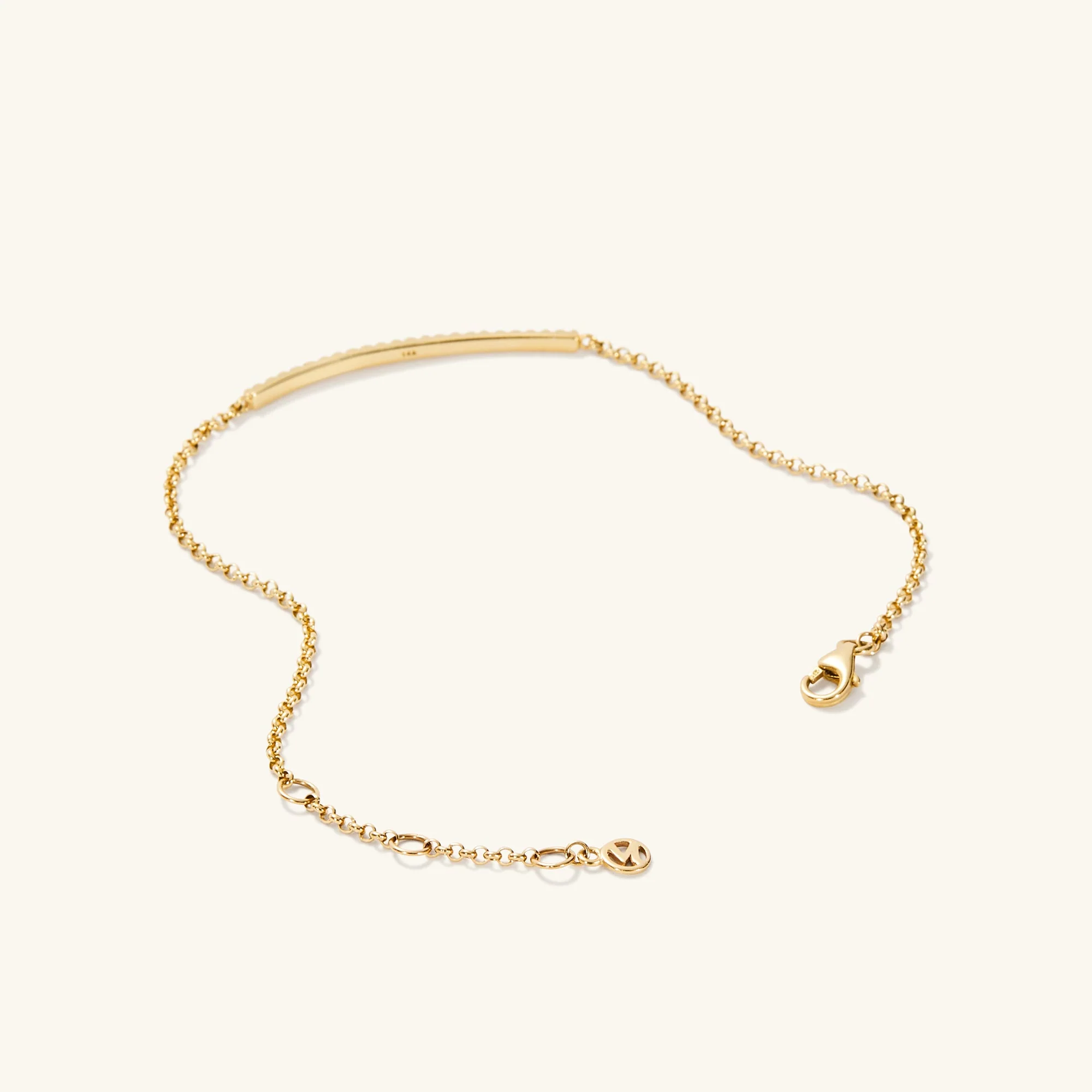 Pave Diamond Bar Bracelet - Image 8
