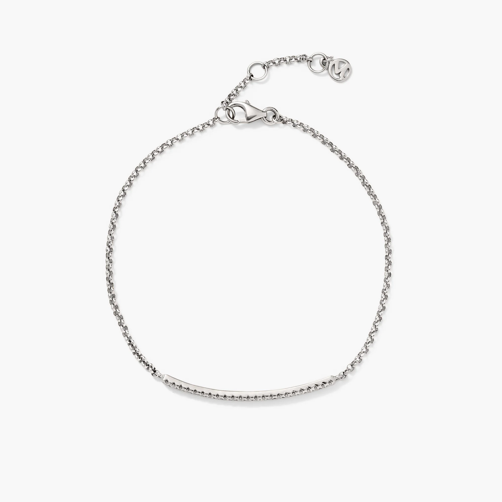 Pave Diamond Bar Bracelet - Image 9