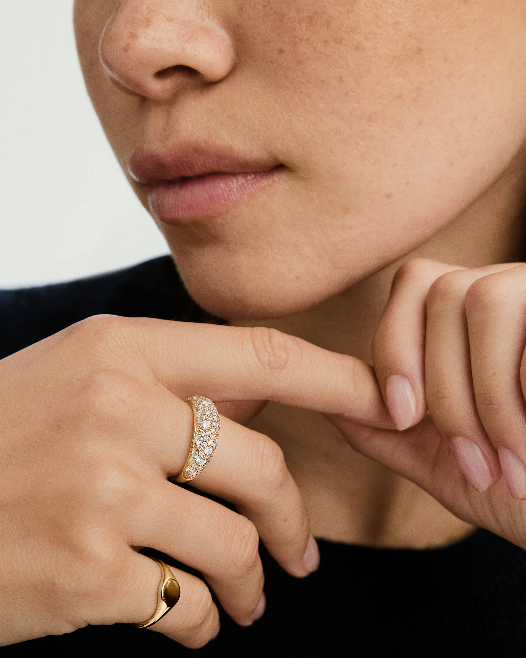 Dôme Pavé Lab Grown Diamond Ring - Image 5