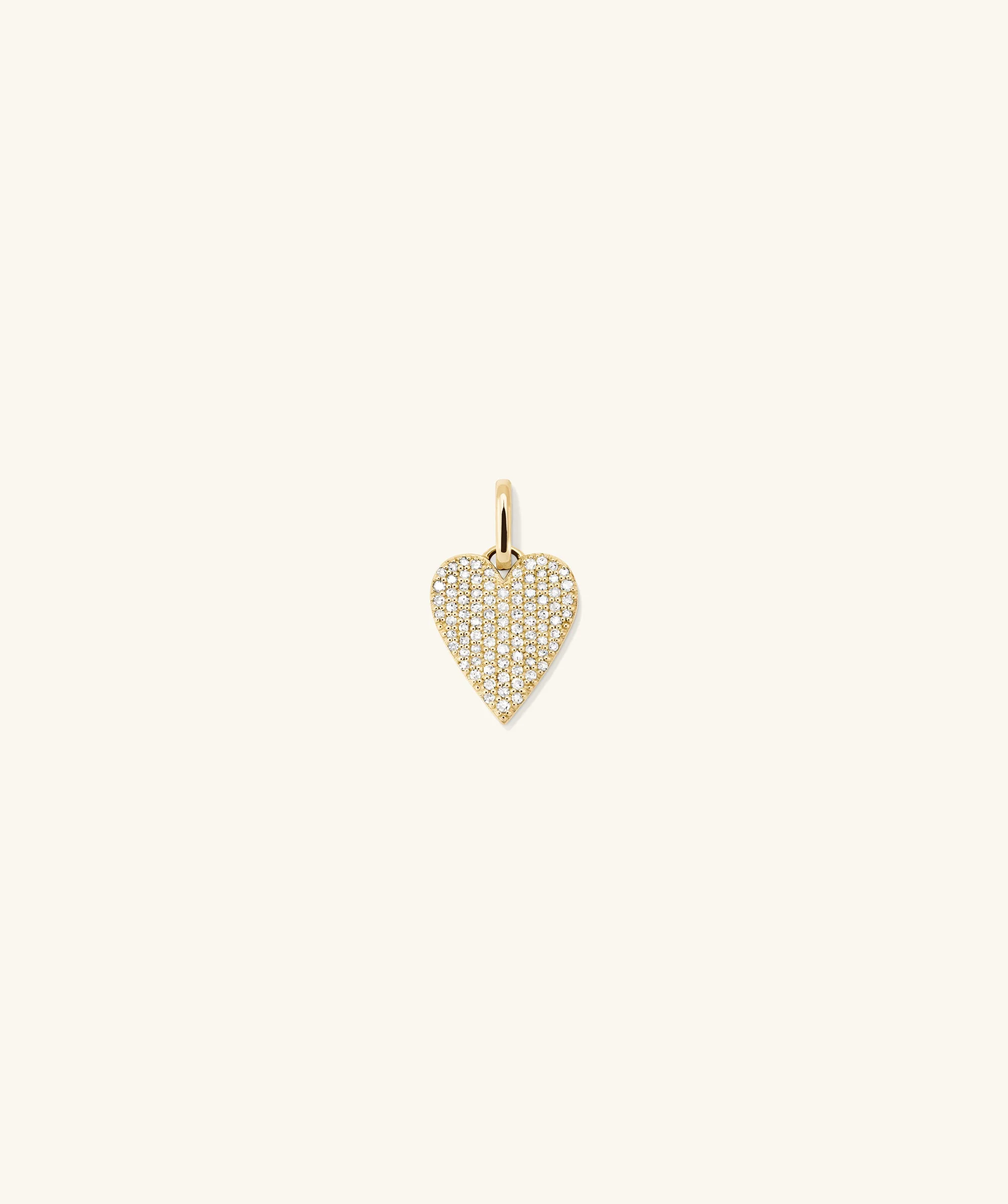 Pavé Diamond Heart Pendant - Image 3