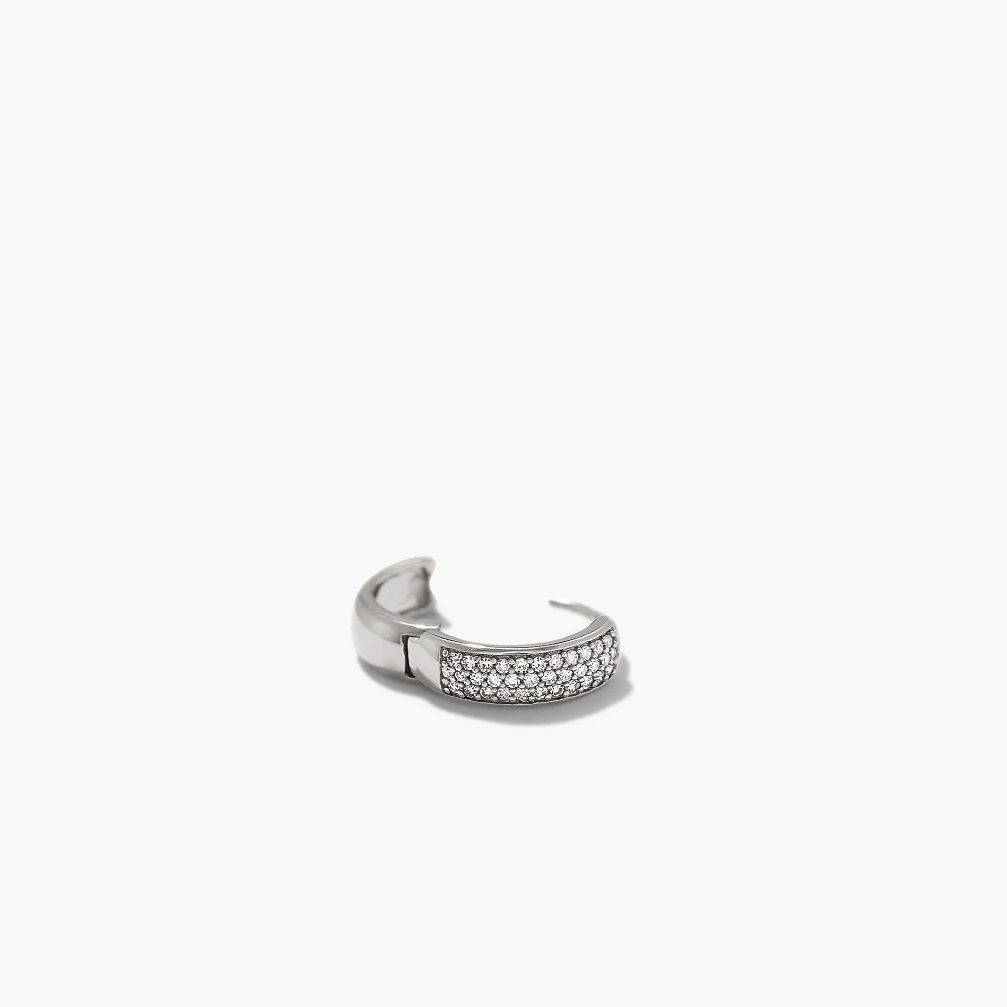 Bold Pavé Diamond Huggie Hoops - Image 8