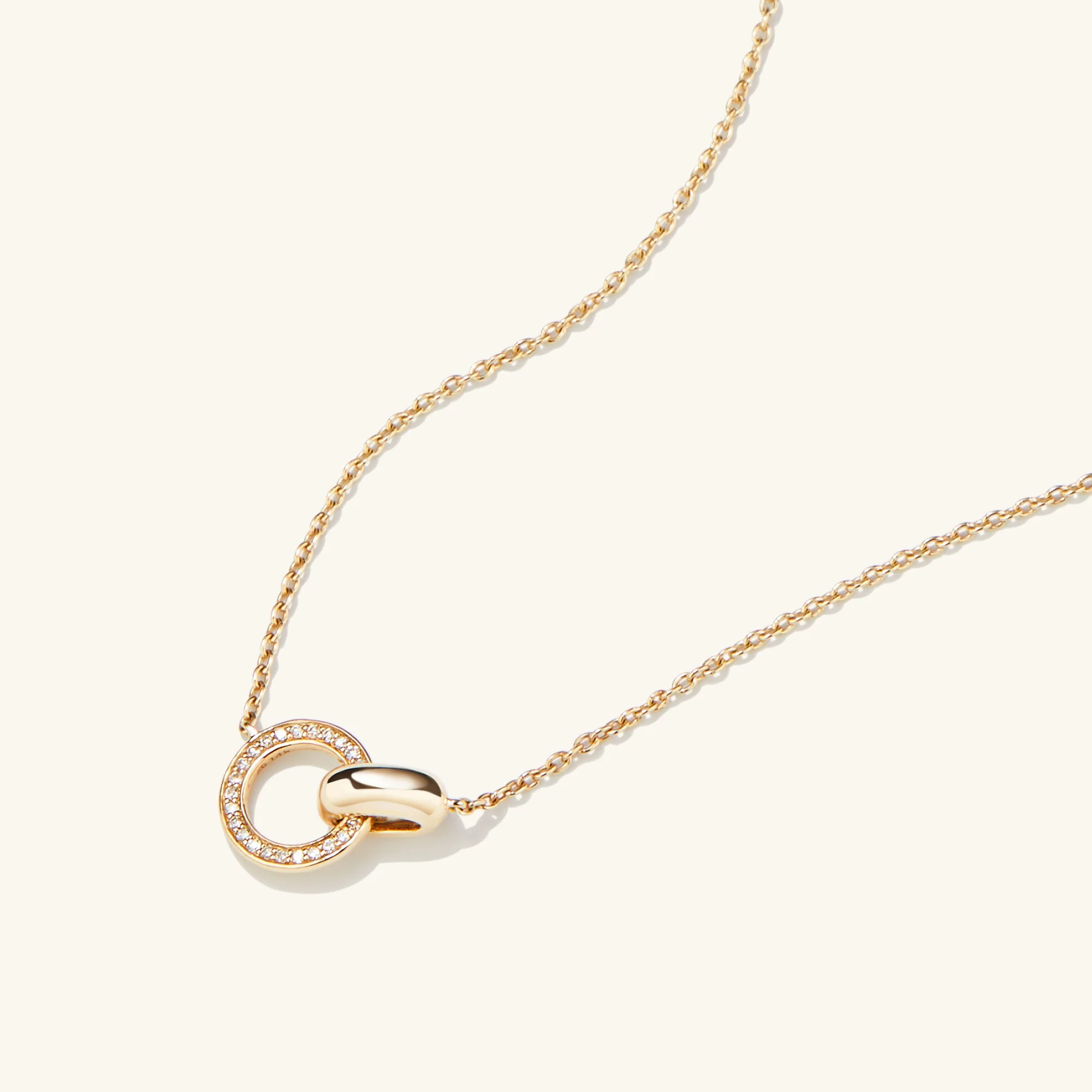 Pavé Diamond Linked Necklace - Image 6