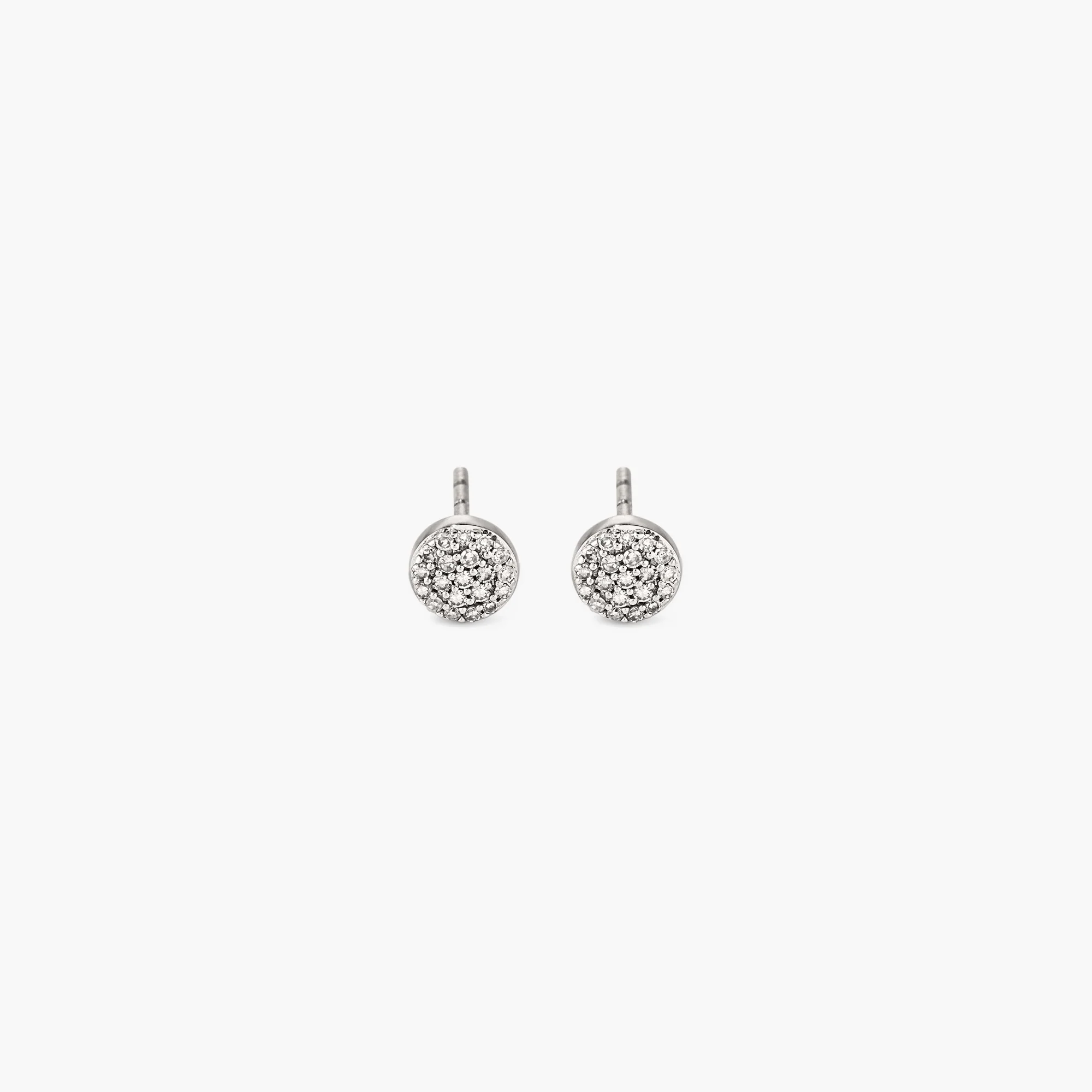 Pavé Diamond Round Studs - Image 15