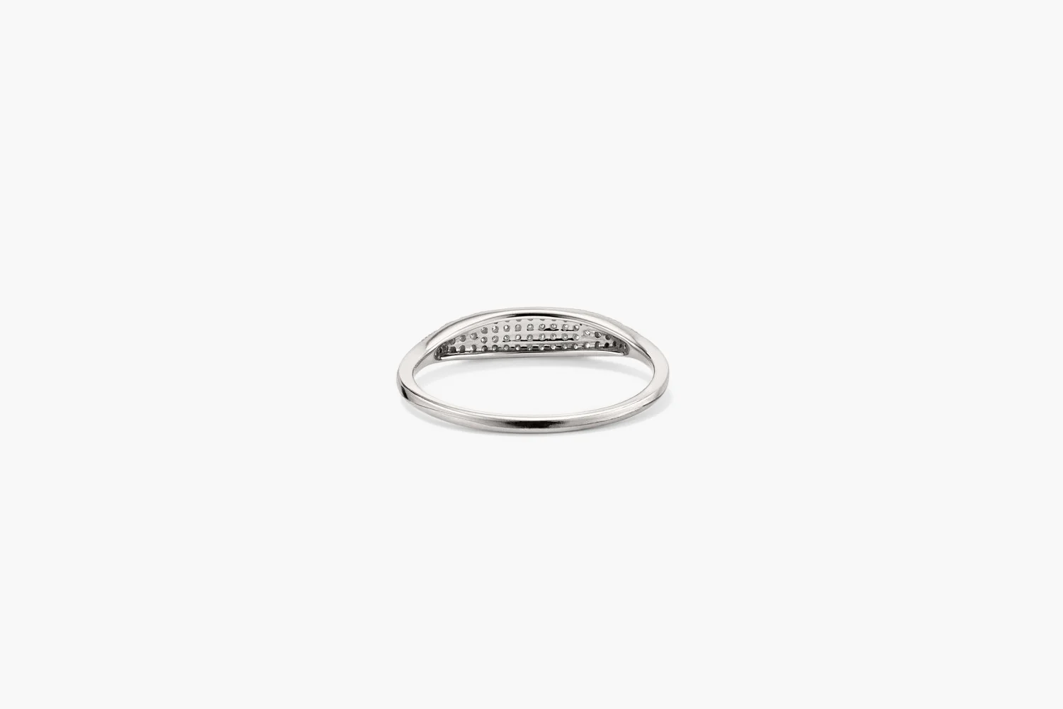 Pavé Diamond Slim Signet - Image 13