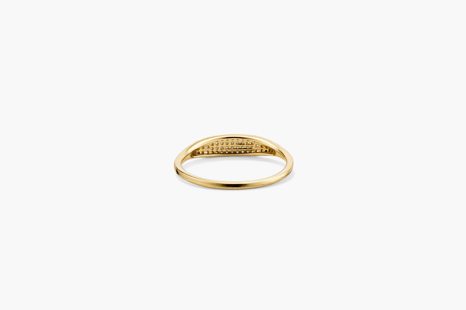 Pavé Diamond Slim Signet - Image 5