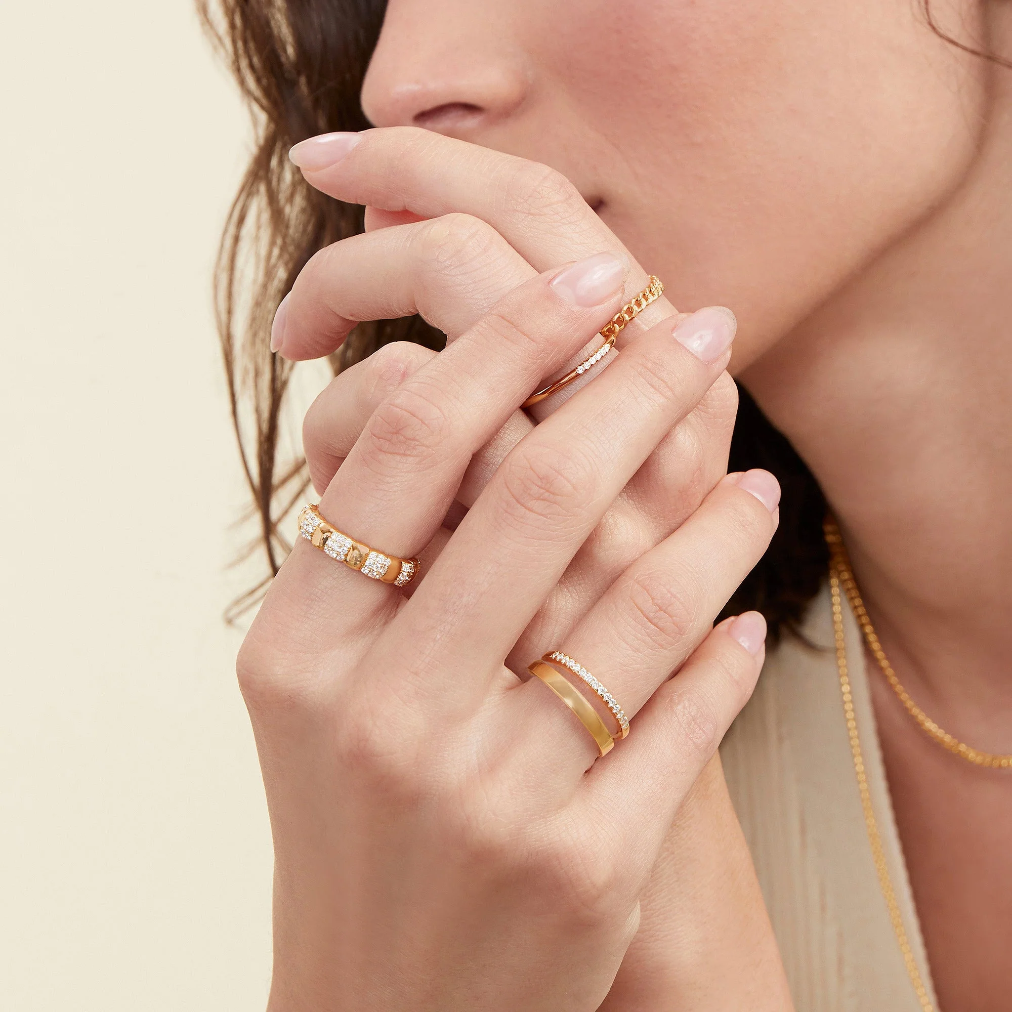 Pavé Diamond Soft Charlotte Ring - Image 3