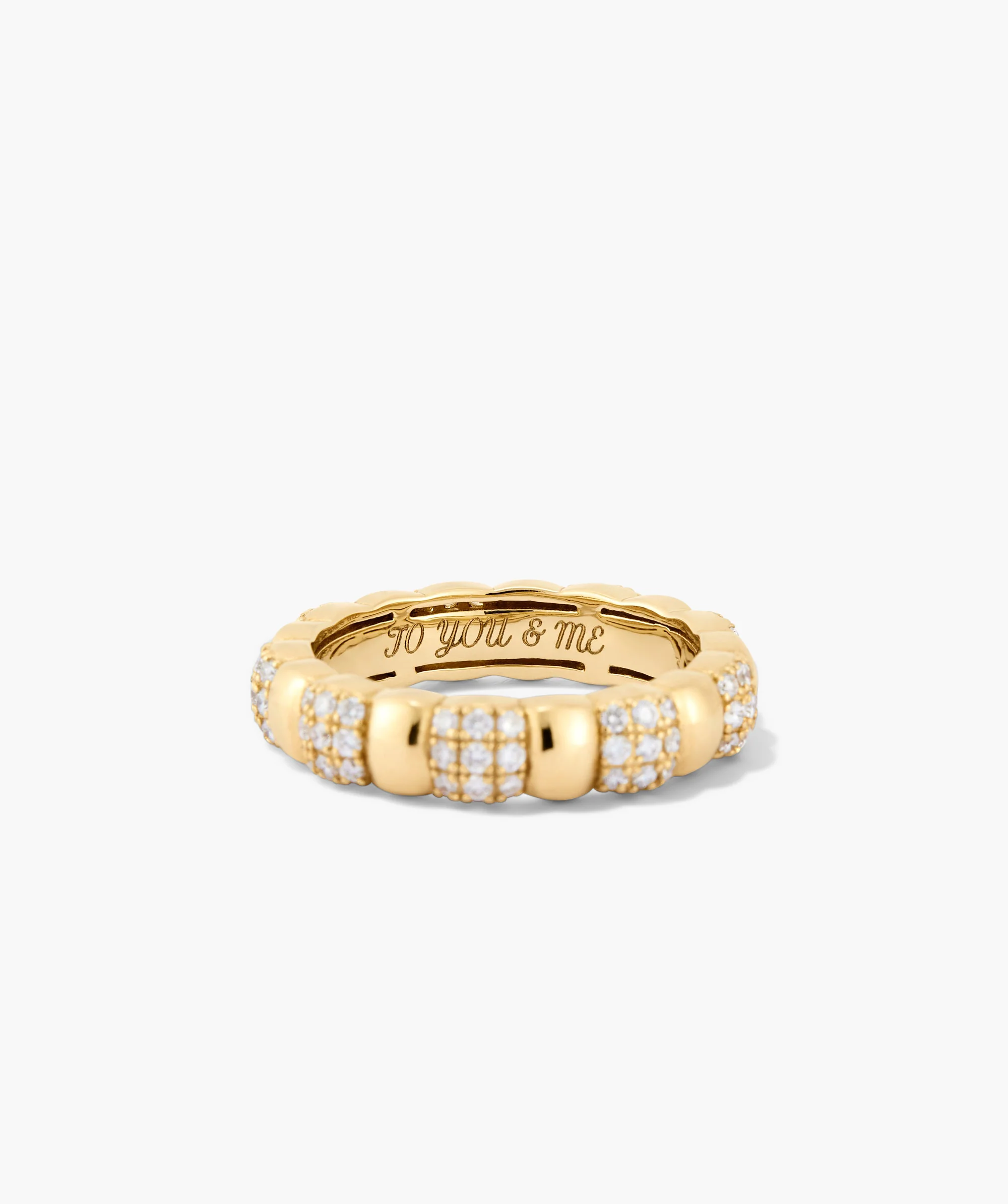 Pavé Diamond Soft Charlotte Ring - Image 4