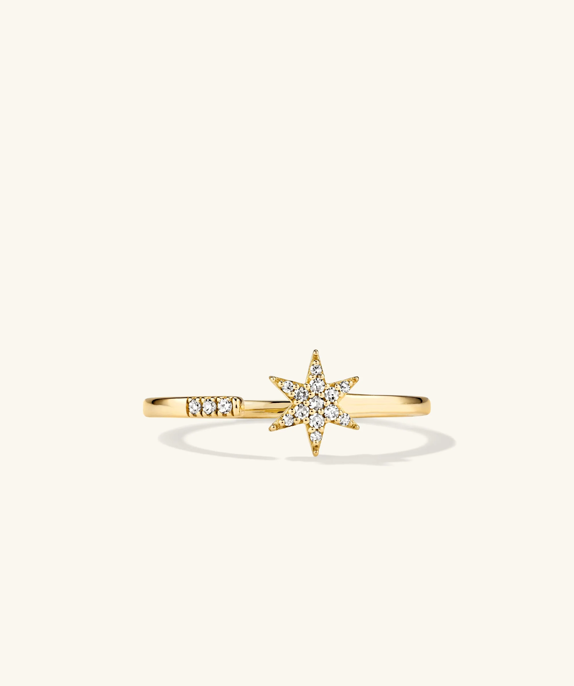 Pavé Diamond Star Open Ring - Image 6