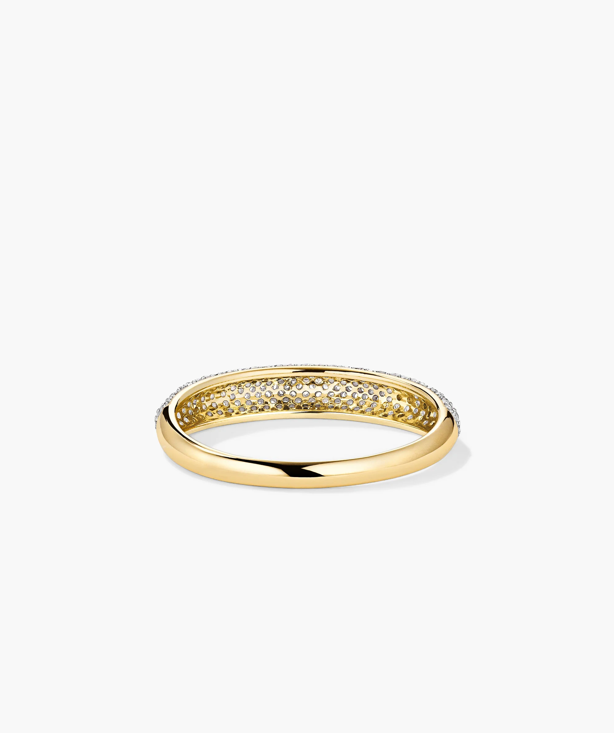 Pavé Diamond Thin Dôme Ring - Image 5