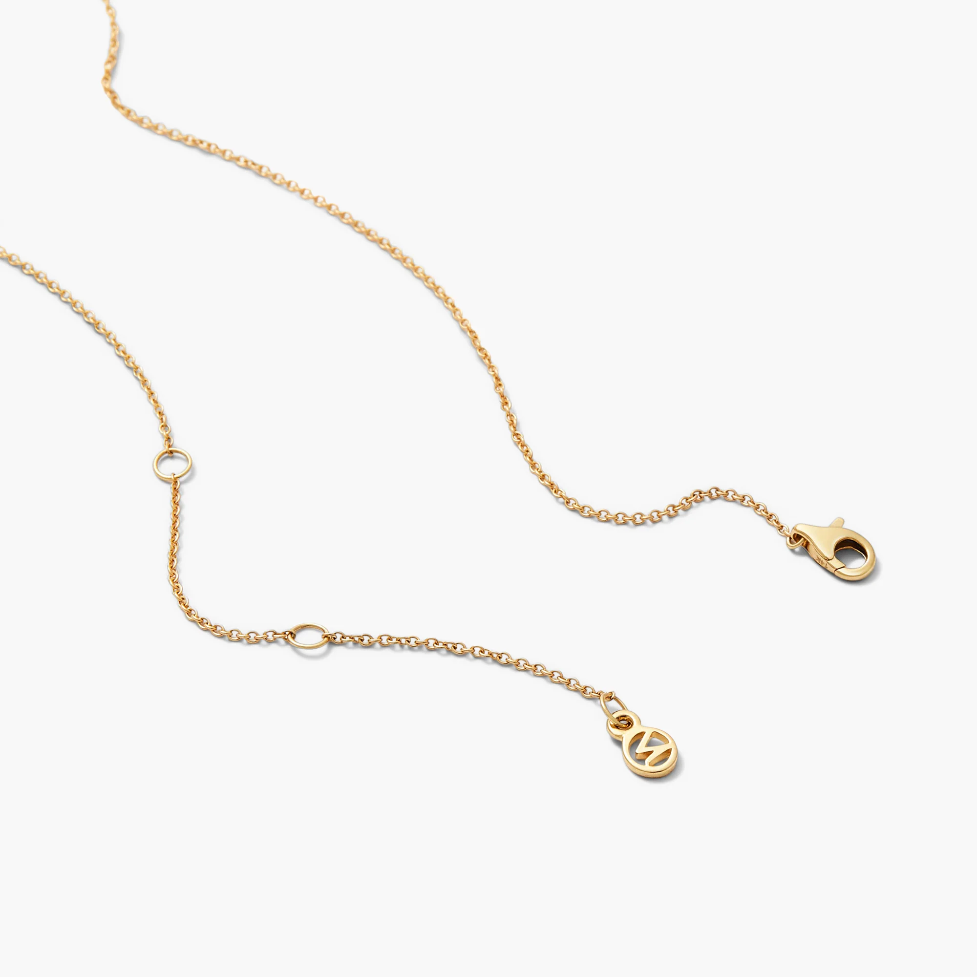 Pavé Diamond Wishbone Necklace - Image 5
