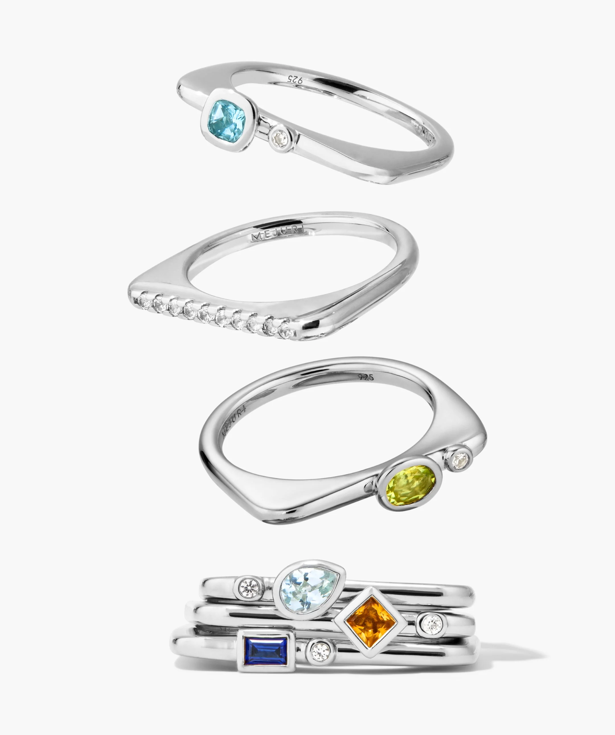 Pavé Puzzle Stacking Ring - Image 11
