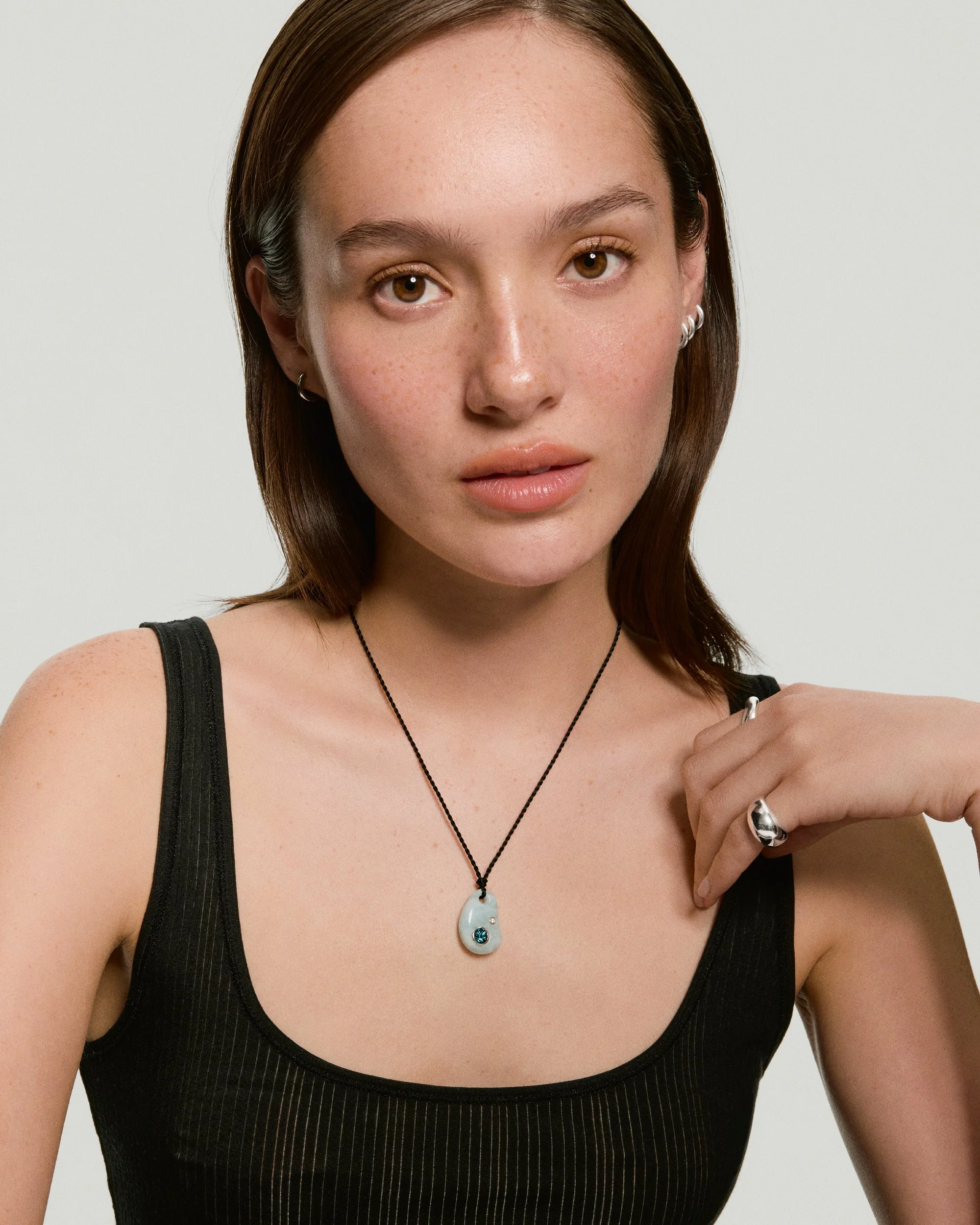 Pia Pebble Necklace - Image 2