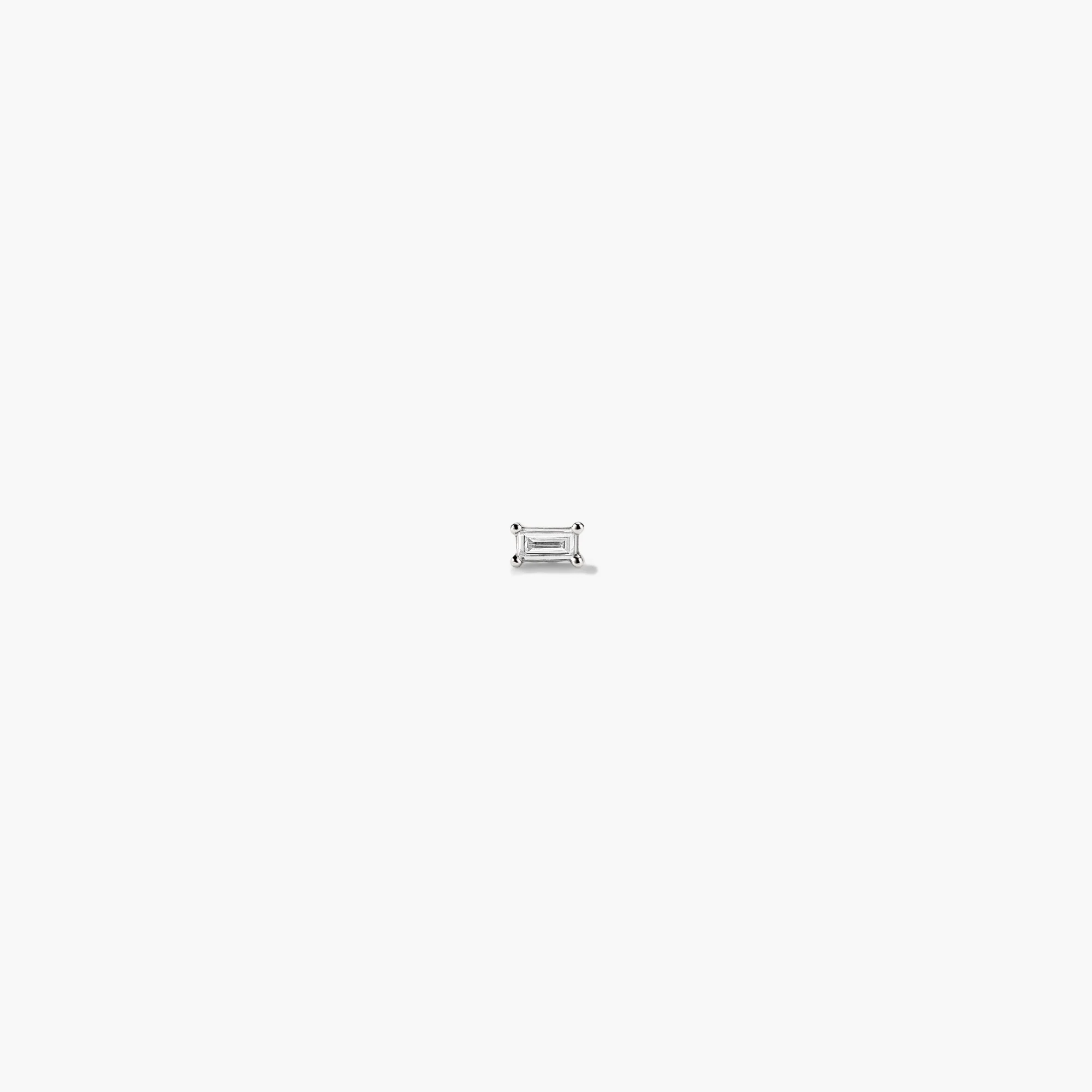 Piercing Studio - Baguette Diamond Flat Back Stud - Image 6
