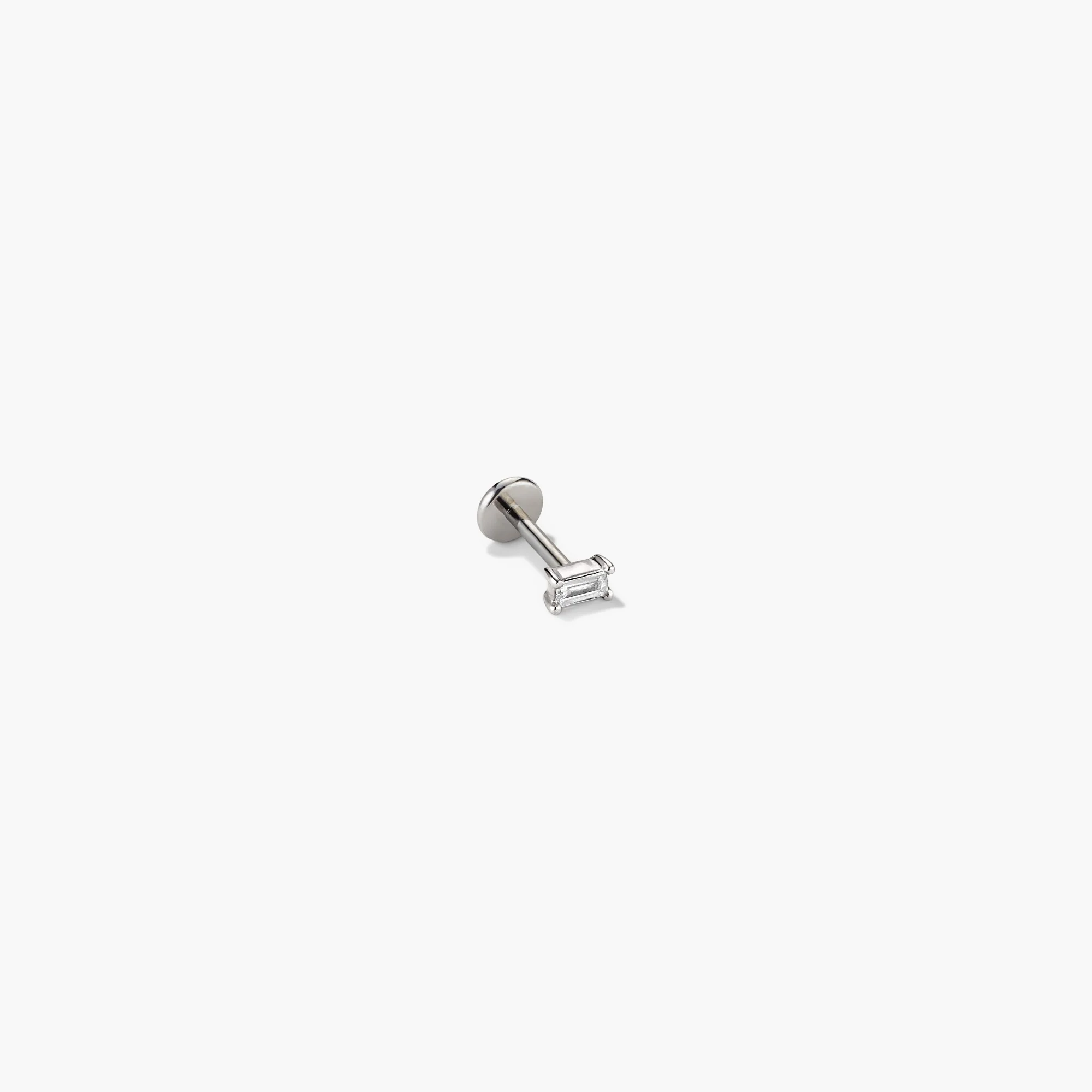 Piercing Studio - Baguette Diamond Flat Back Stud - Image 9