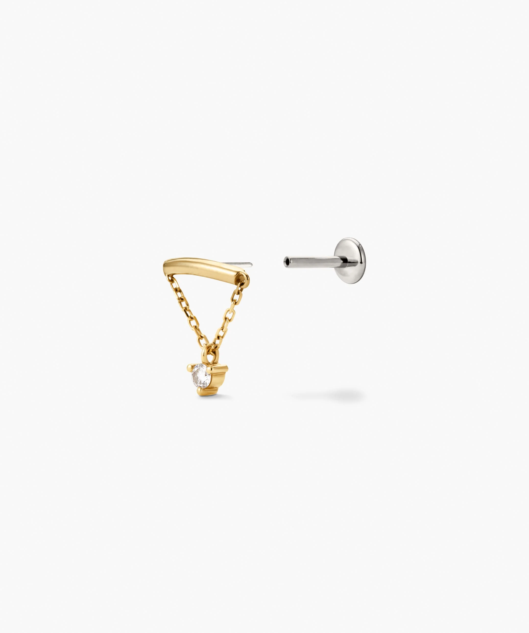 Piercing Studio - Single Lab Grown Diamond Helix Stud - Image 5