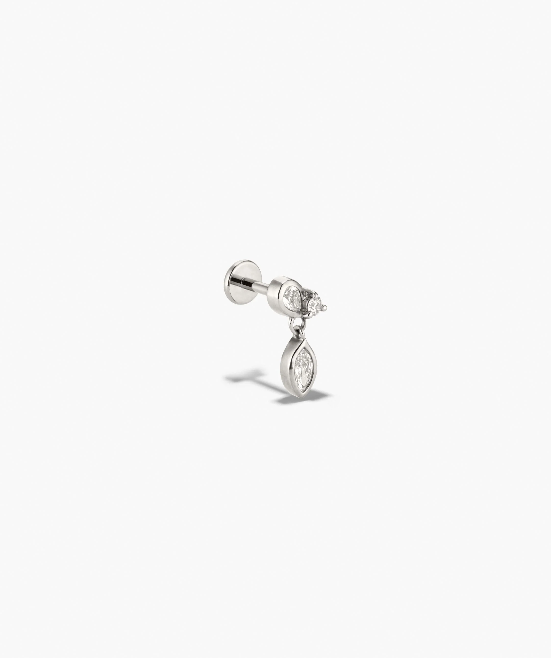 Piercing Studio - Single Lab Grown Diamond Drop Stud - Image 3
