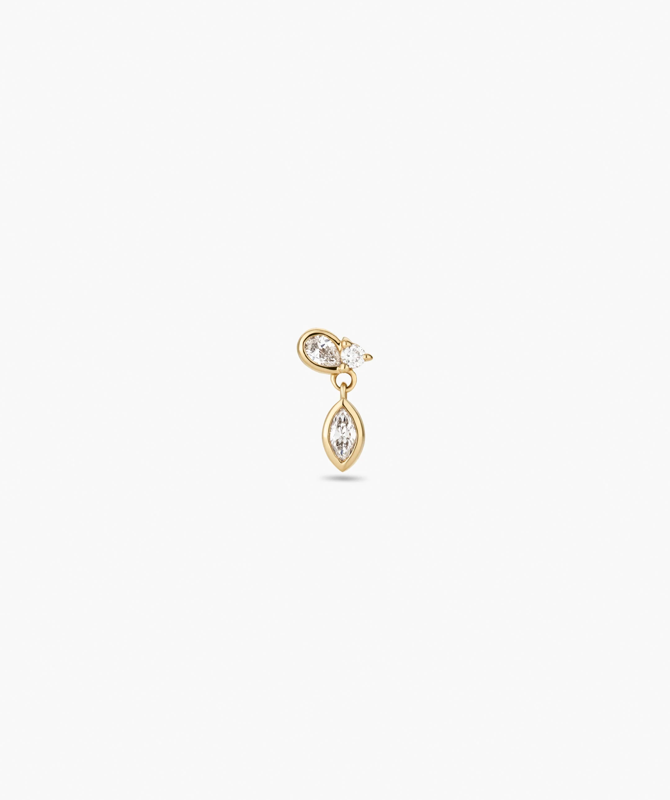 Piercing Studio - Single Lab Grown Diamond Drop Stud - Image 7
