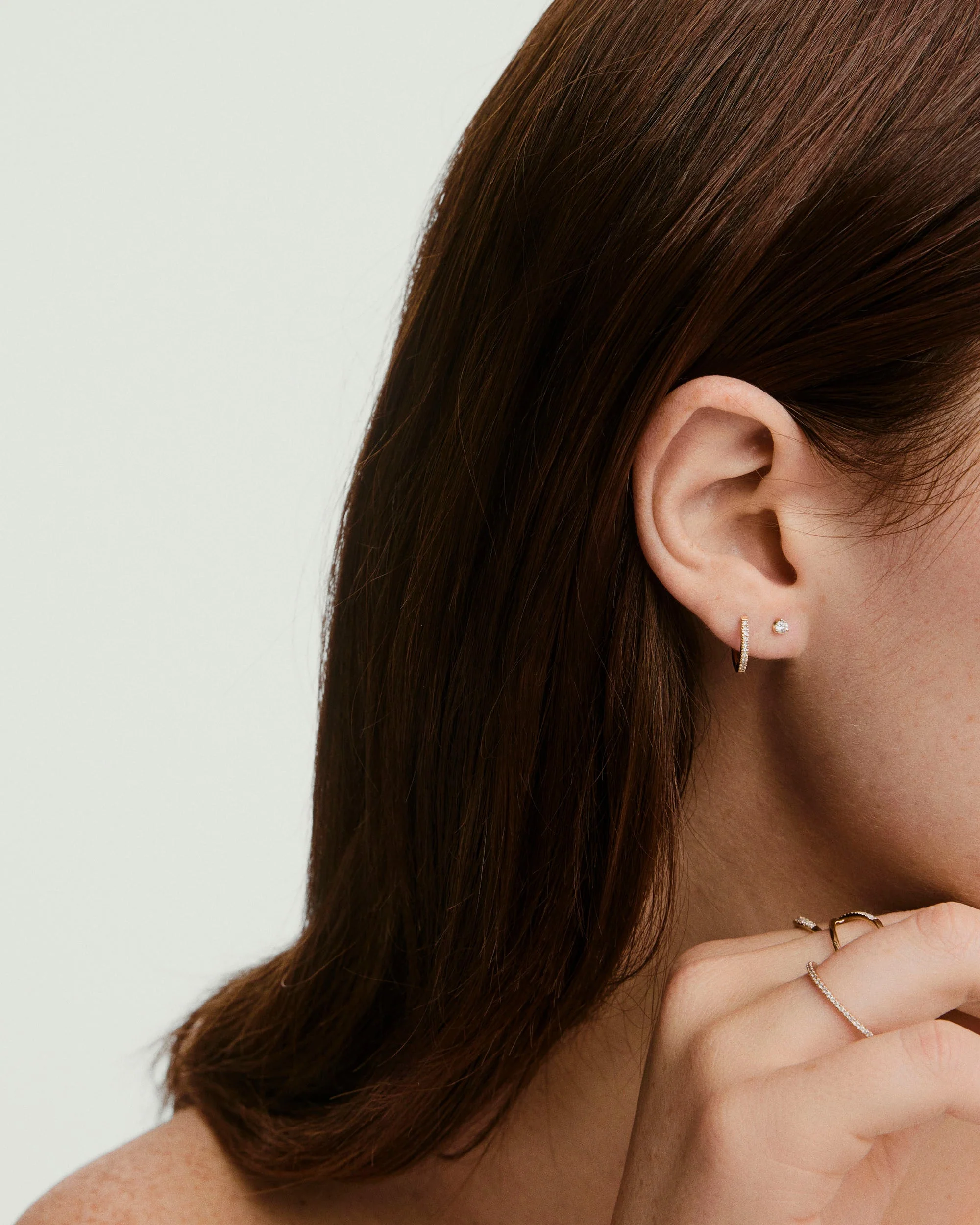 Piercing Studio - Single Diamond Mini Flat Back Stud - Image 3