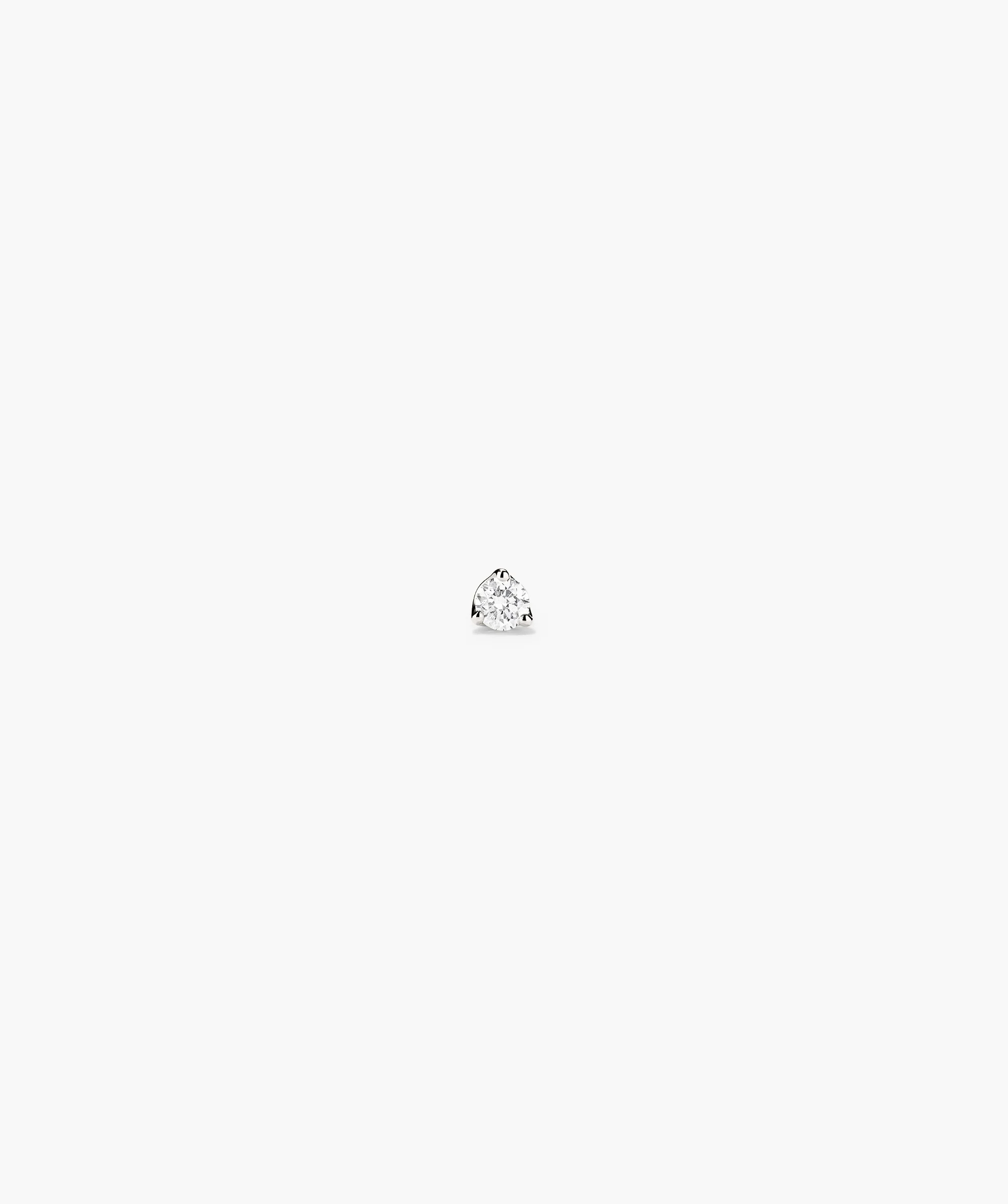 Piercing Studio - Single Diamond Mini Flat Back Stud - Image 4