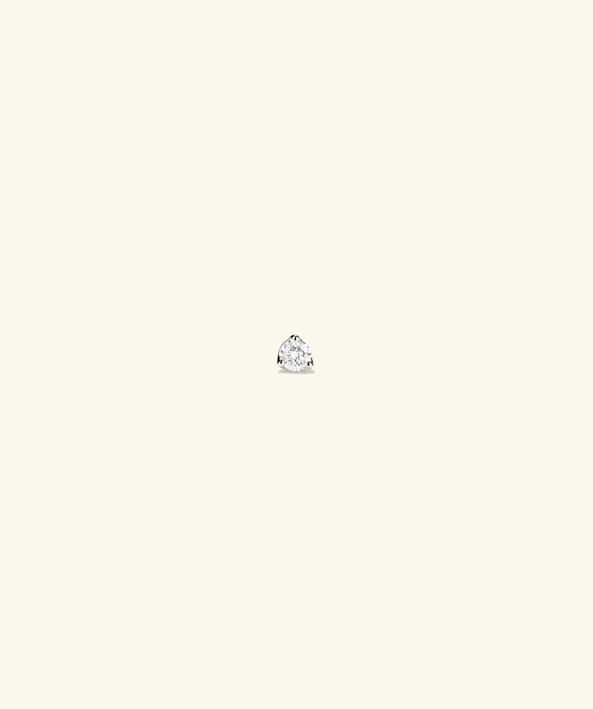 Piercing Studio - Single Diamond Mini Flat Back Stud - Image 5