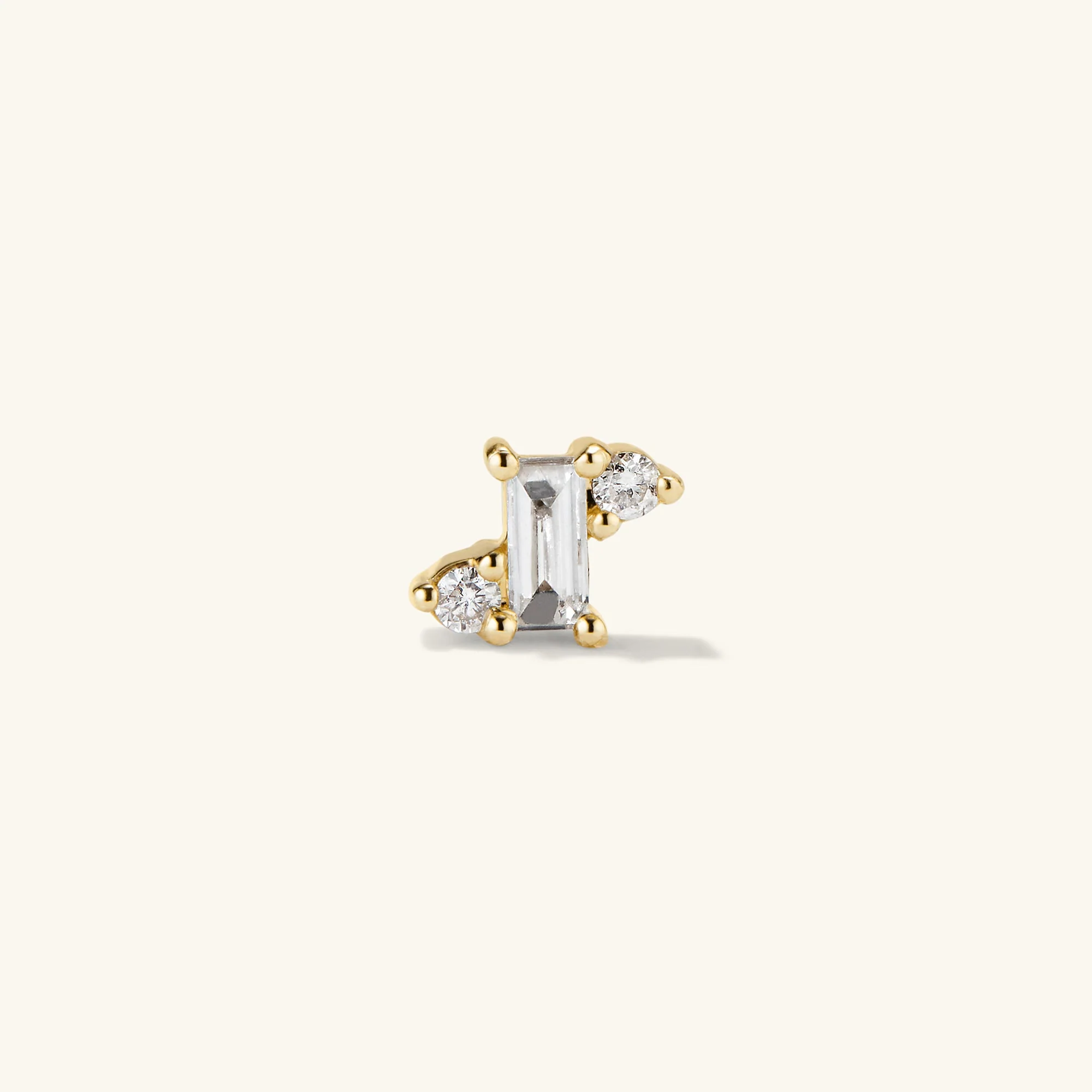 Piercing Studio - Diamond Trio Flat Back Studs - Image 2