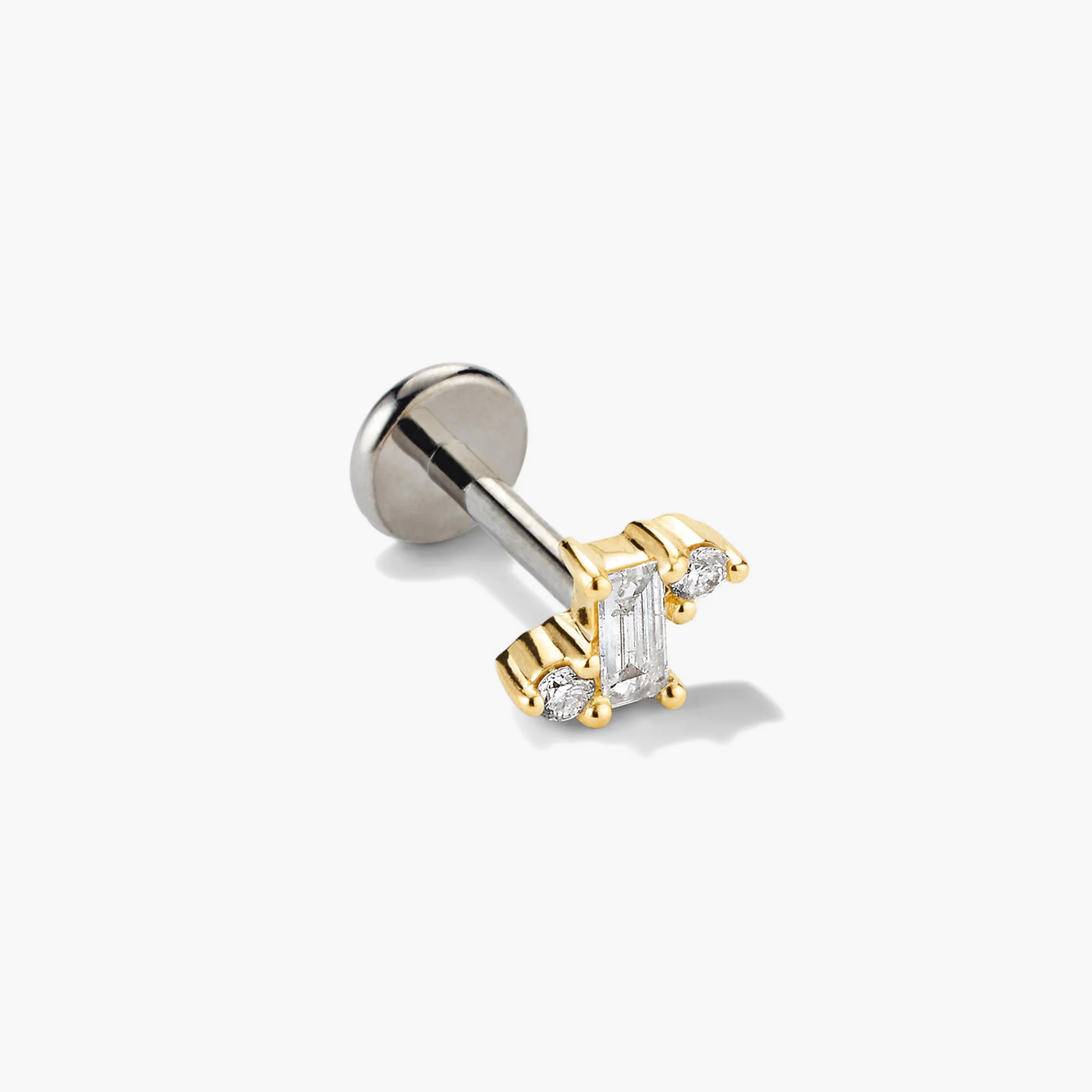 Piercing Studio - Diamond Trio Flat Back Studs - Image 6