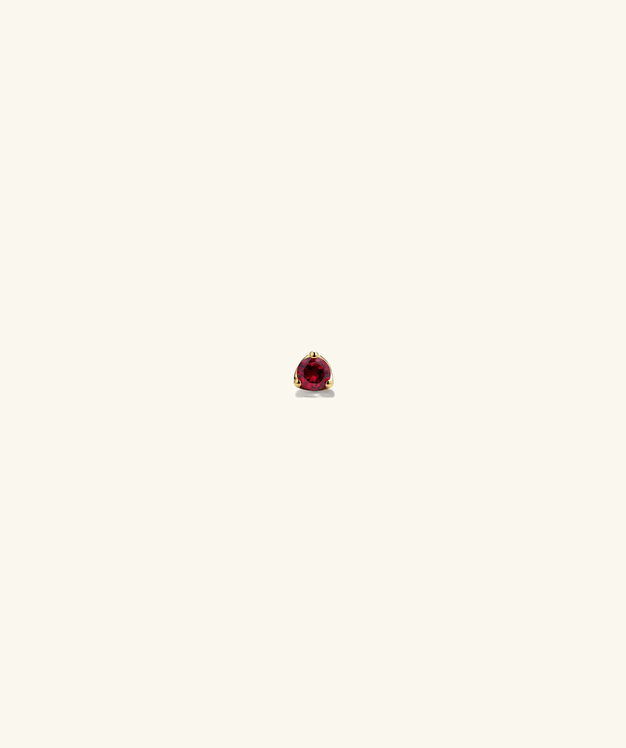 Piercing Studio - Single Gemstone Mini Flat Back Stud - Image 2