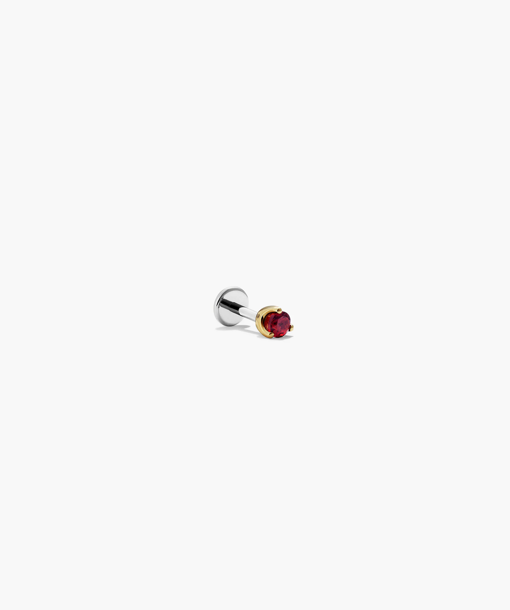 Piercing Studio - Single Gemstone Mini Flat Back Stud - Image 3