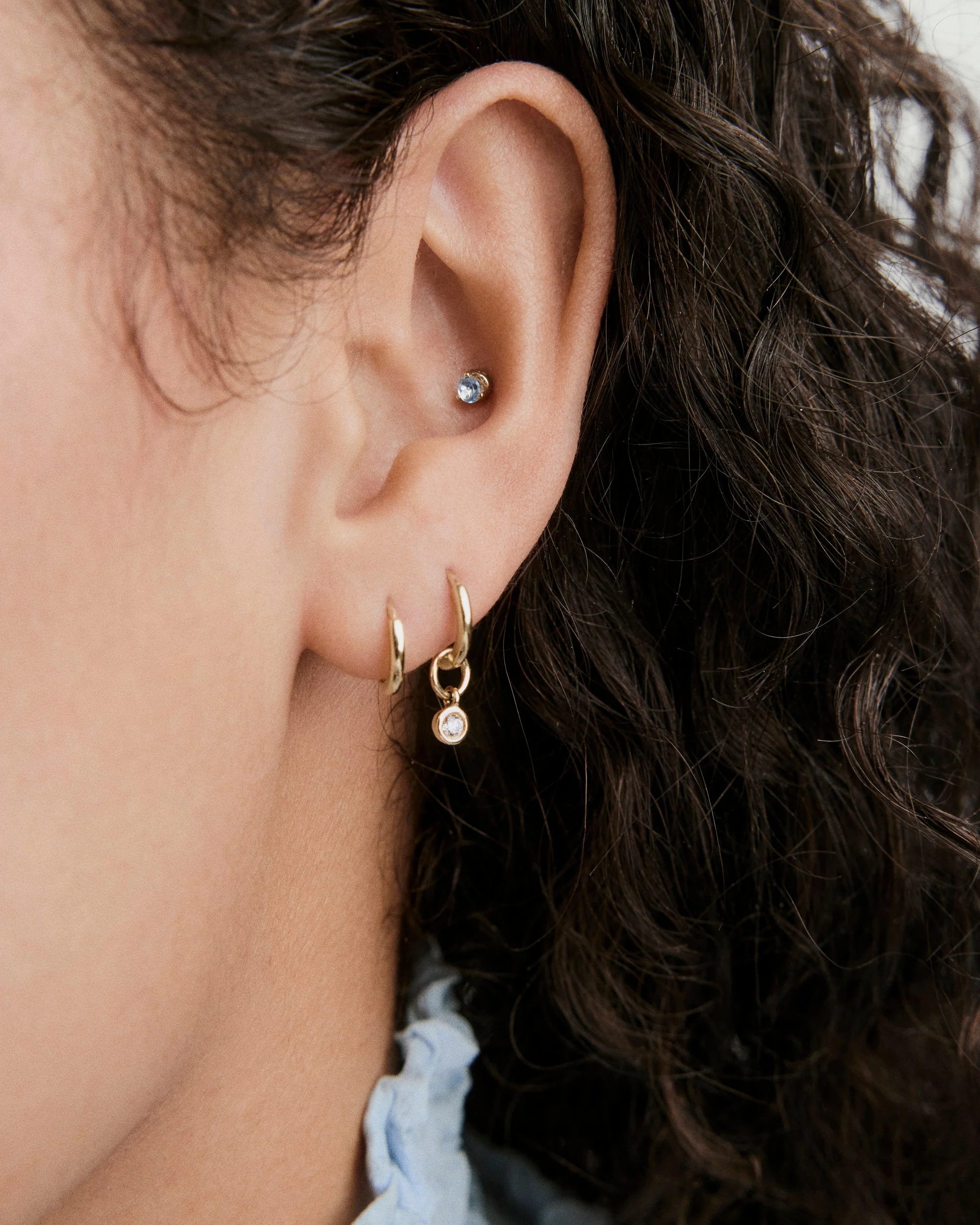 Piercing Studio - Single Gemstone Mini Flat Back Stud - Image 60