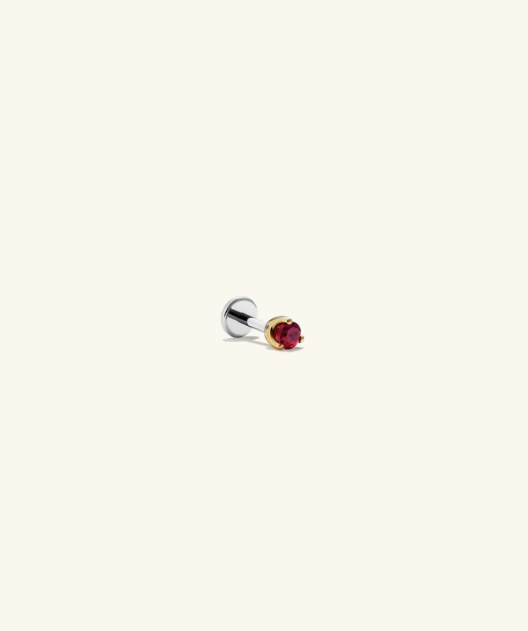Piercing Studio - Single Gemstone Mini Flat Back Stud - Image 9