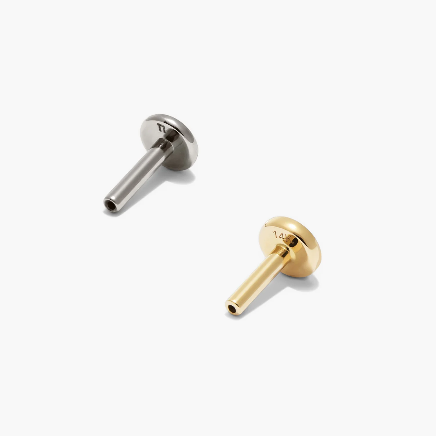 Piercing Studio - Pave Diamond Flat Back Round Stud - Image 4