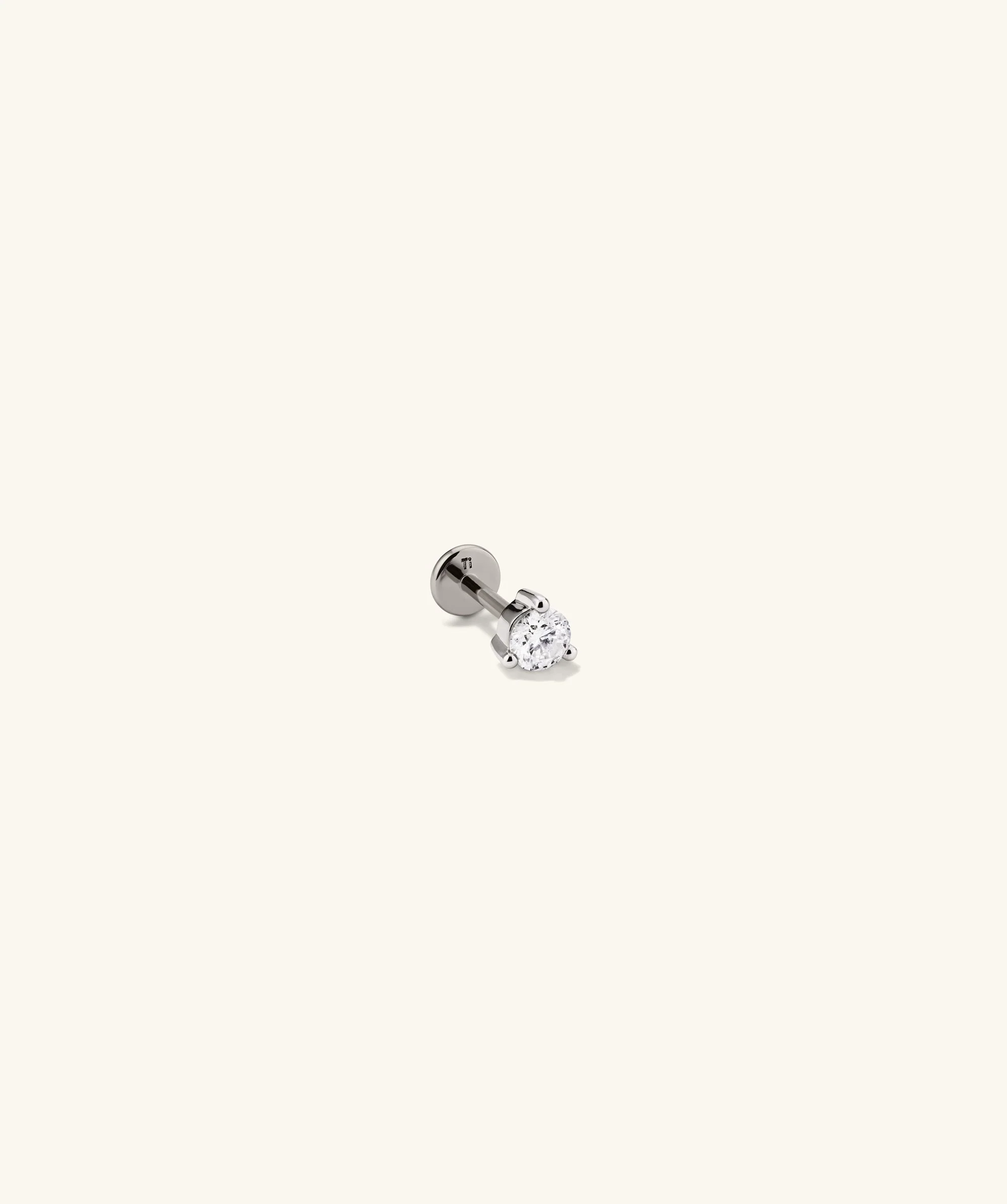 Piercing Studio - Single Round Diamond Flat Back Stud - Image 10