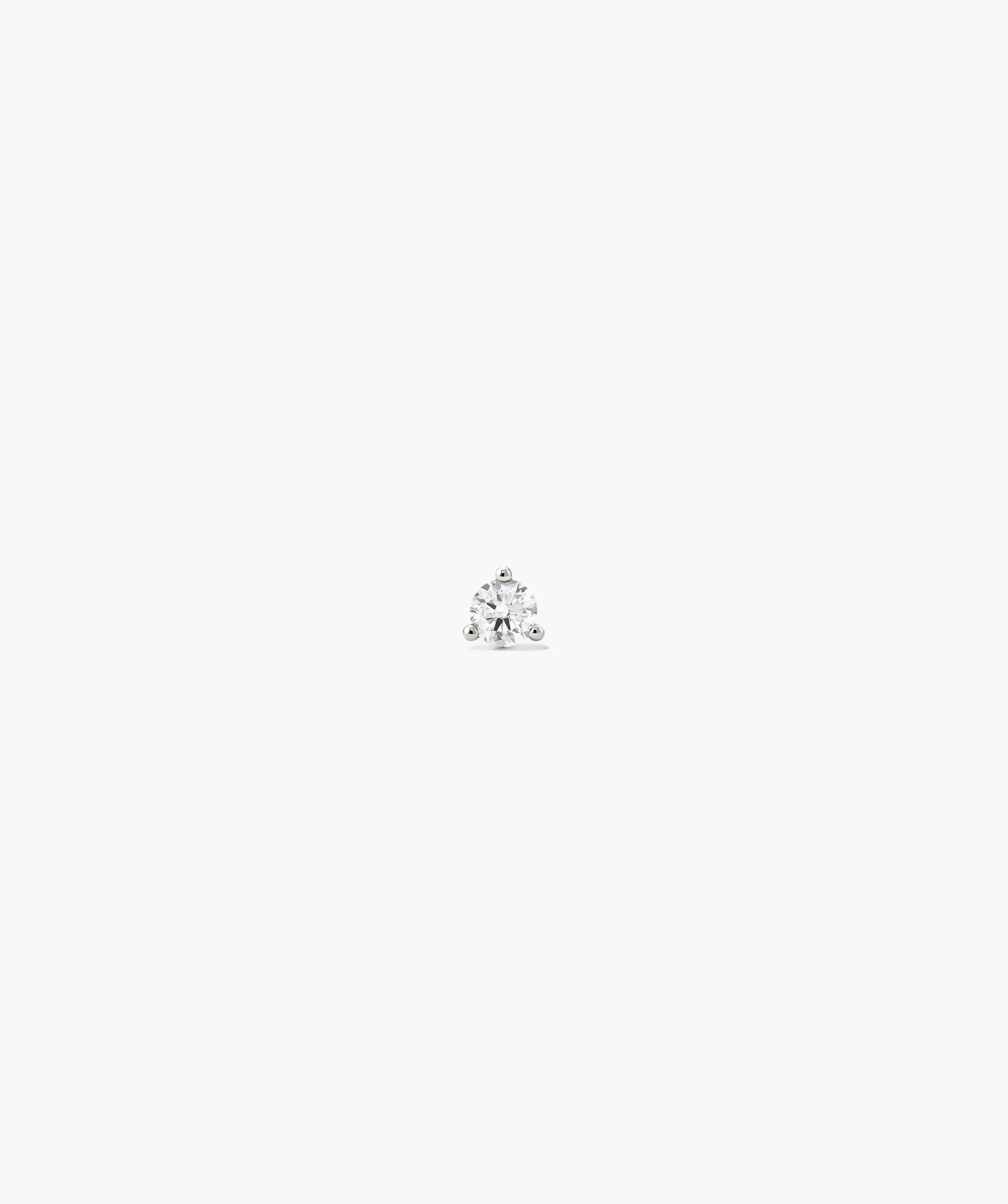 Piercing Studio - Single Round Diamond Flat Back Stud - Image 4
